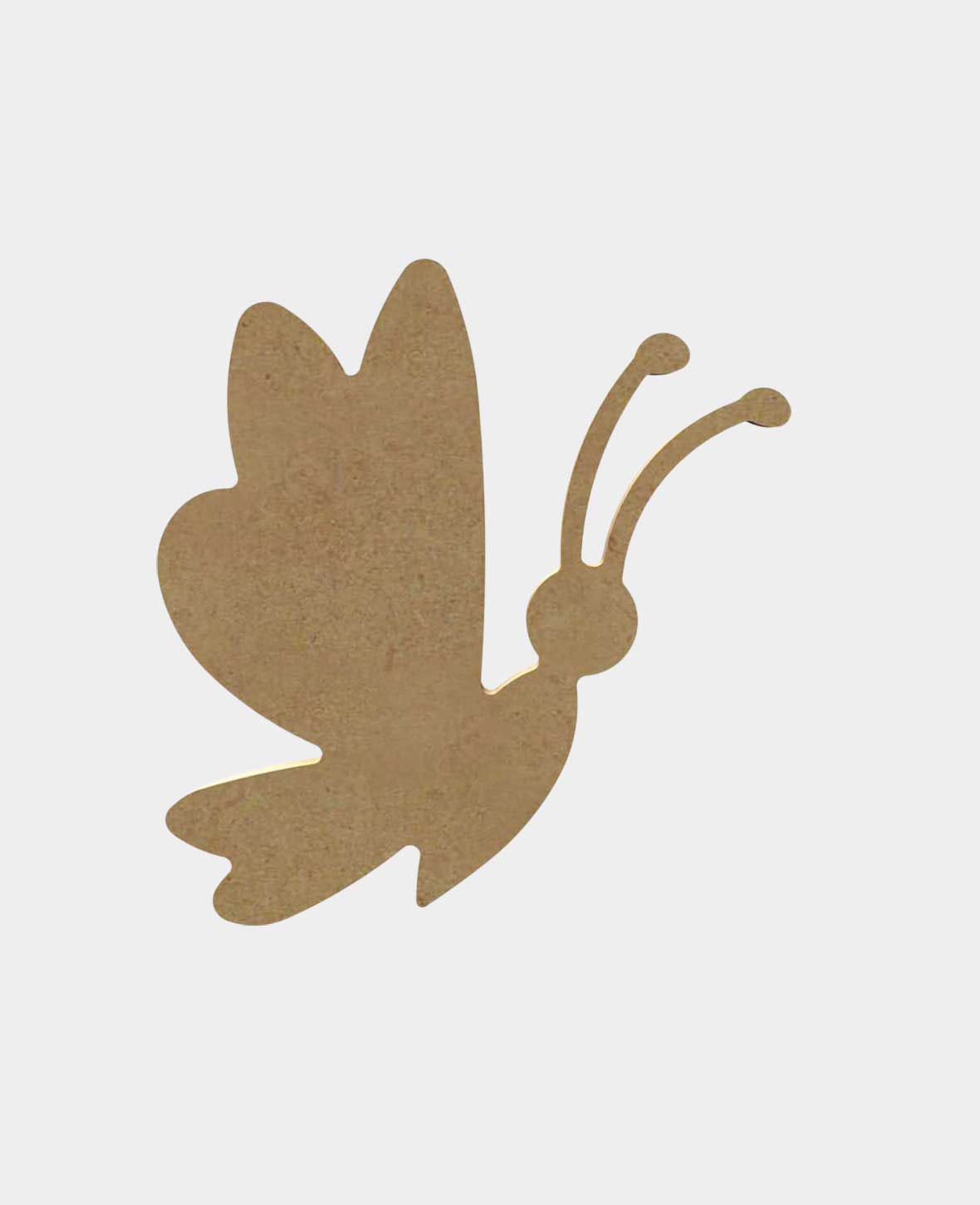 MDF natur lustiger Schmetterling, 10x15cm