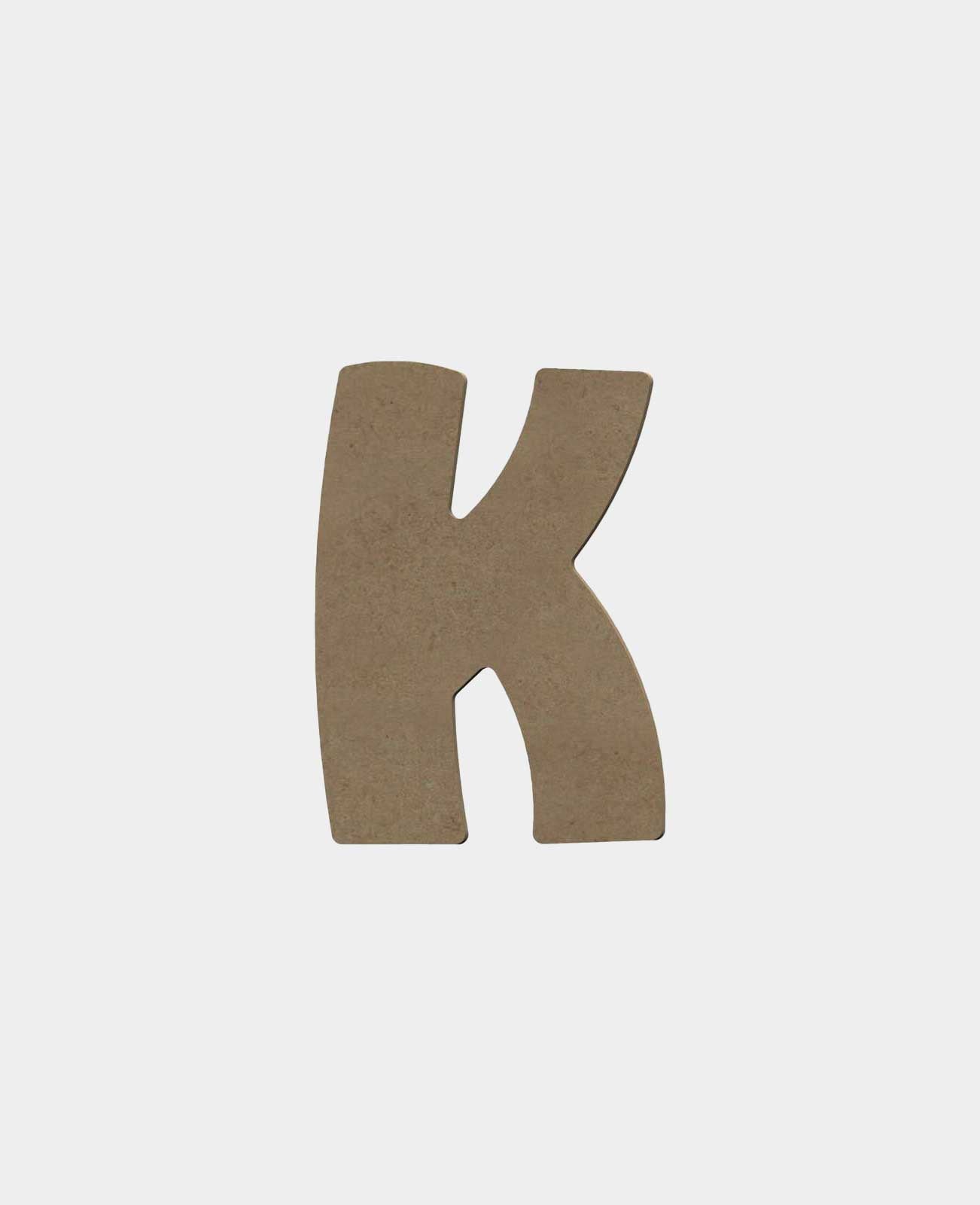MDF natural, K, height 8cm