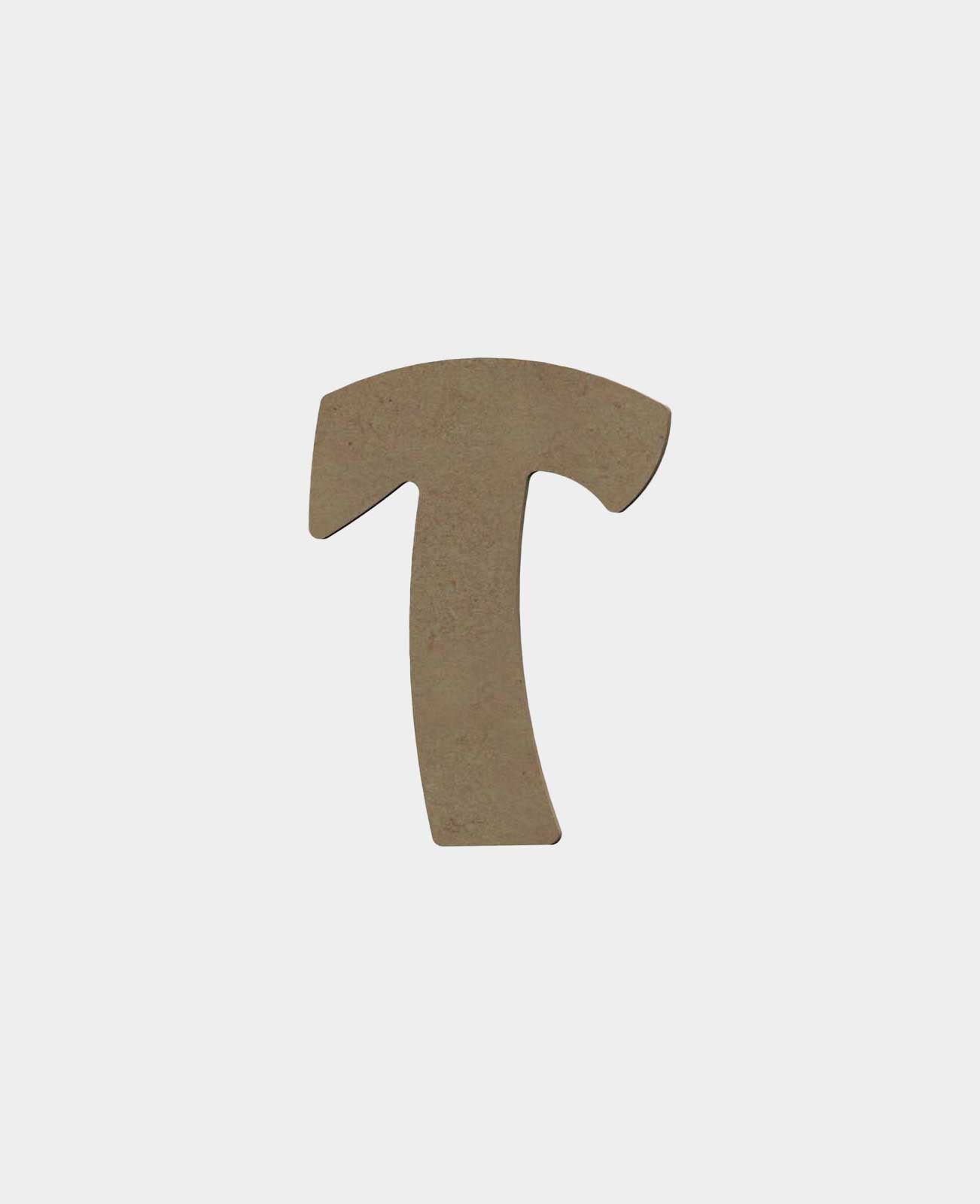MDF natural, T, height 8cm