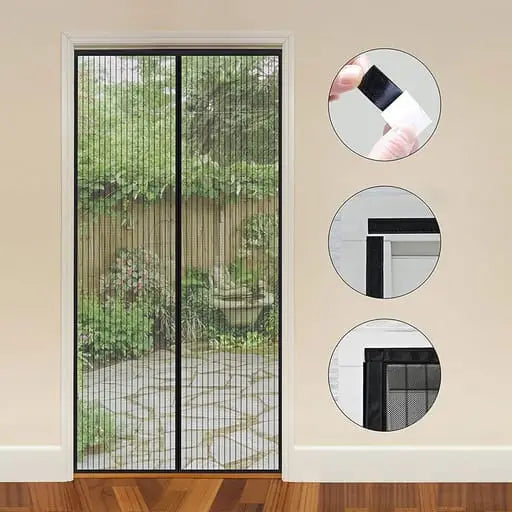 (100x210cm) Magnetic Door Insect Screen Fly Curtain Mosquito Net