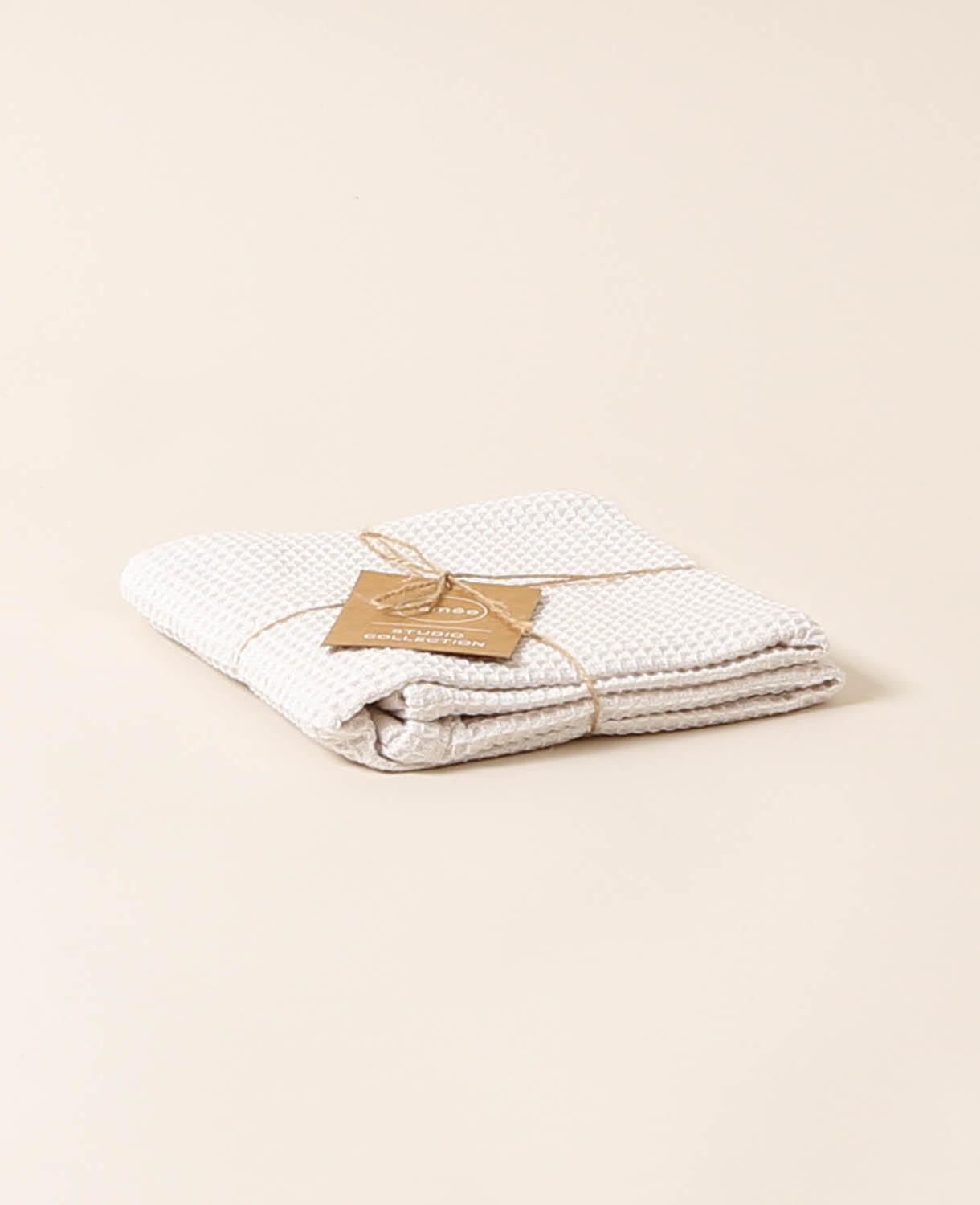 Towel, waffle, grey