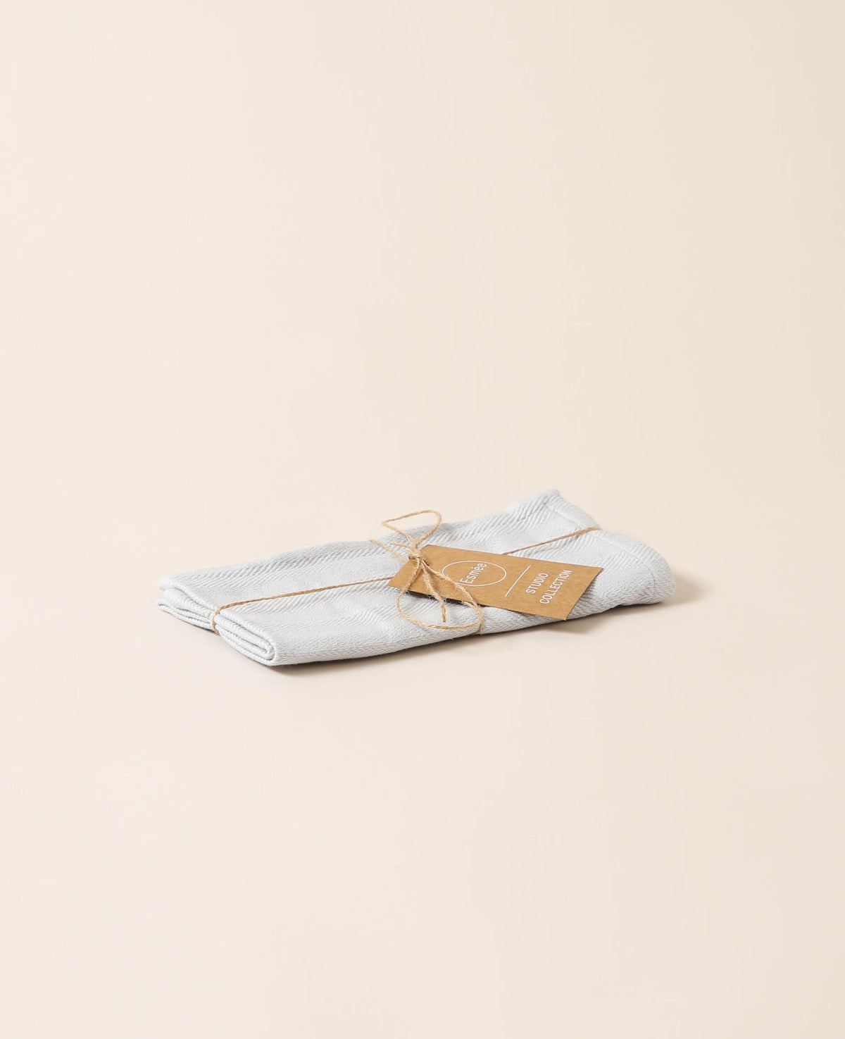 Cloth napkin, herringbone, grey