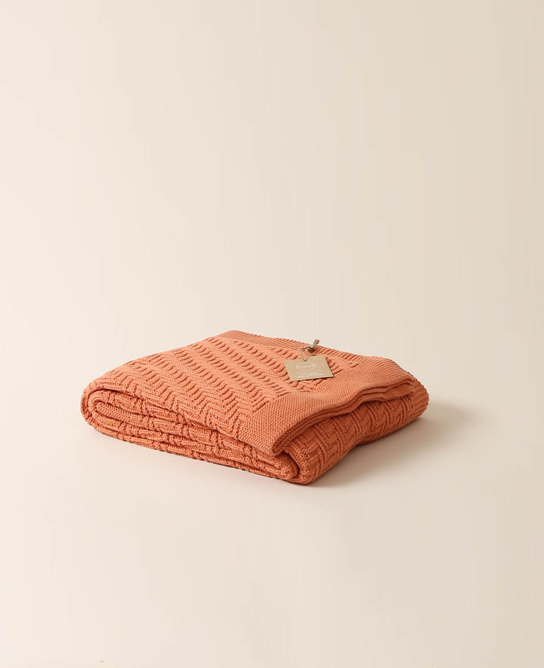 Herringbone Blanket, Blush, 130x170cm