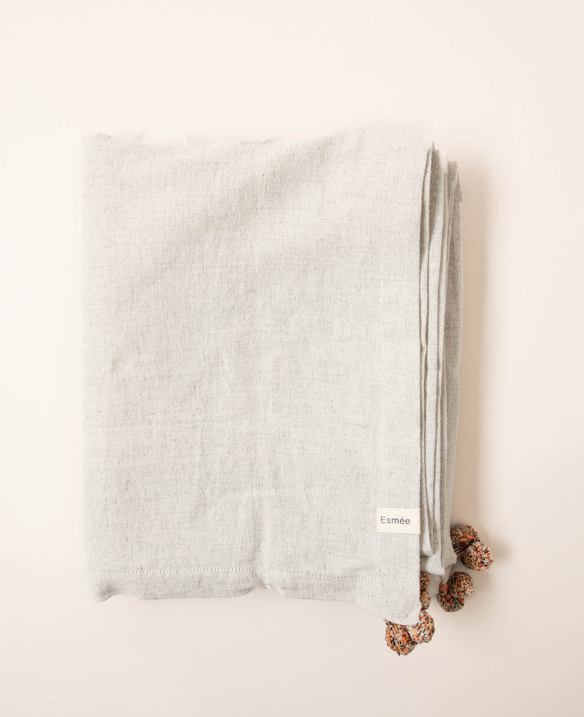 Nappe Cleo, pompons, 140x240