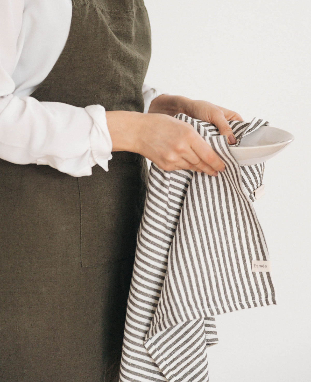 Louis Tea Towel, striped, 45x70