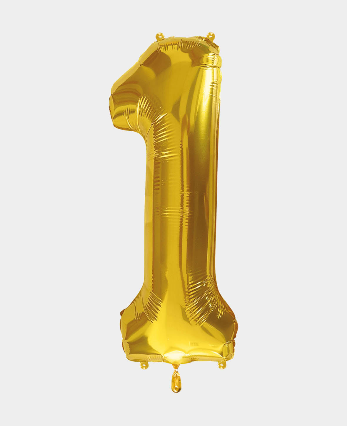 Foil Balloon Number "1", 85 x 30 x 15 cm, Gold
