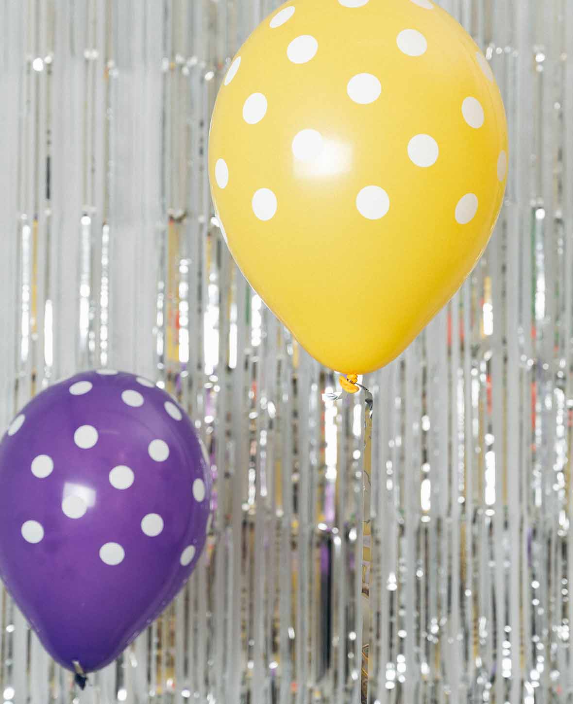 Ballons à pois, 27 cm, Couleurs assorties, 6 pièces