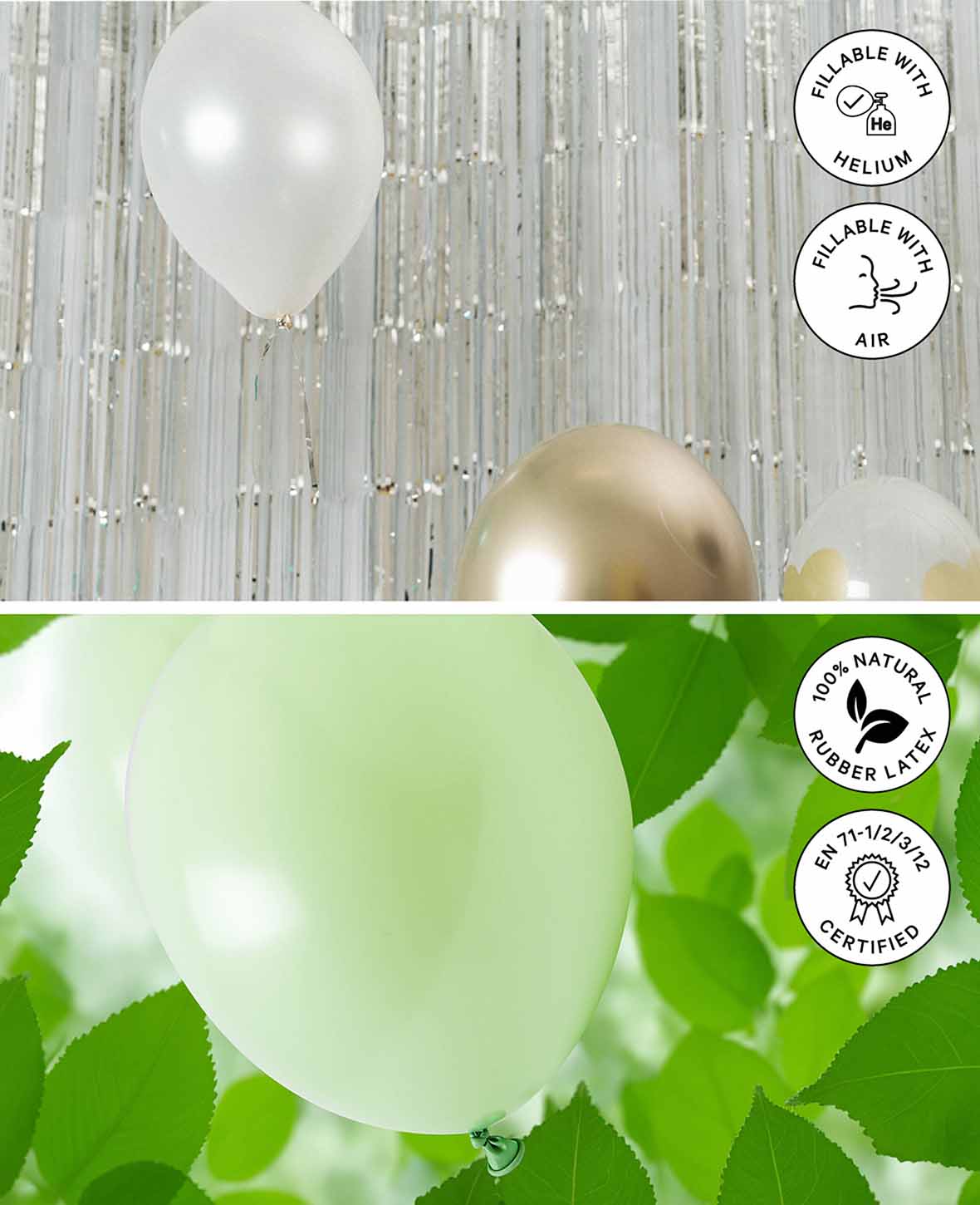 Metallic Balloons, 27 cm, 20 pcs.