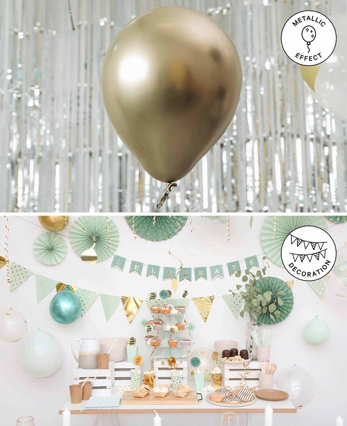 Metallic Balloons, 27 cm, 20 pcs.
