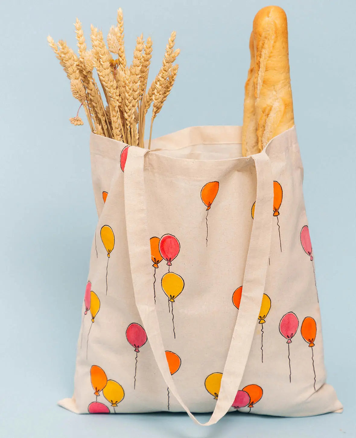 Stofftasche DIY Mal-Set, 5-teilig, mit Textilmarkern in Pink, Orange und Gelb