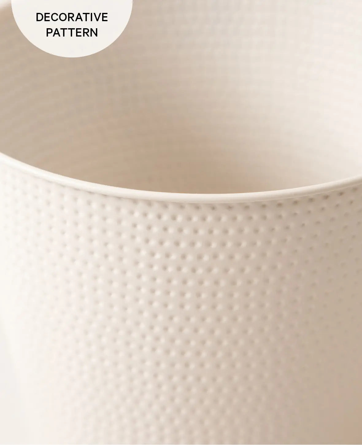 Sheet metal flower pot, taupe, 19.5x17.5cm