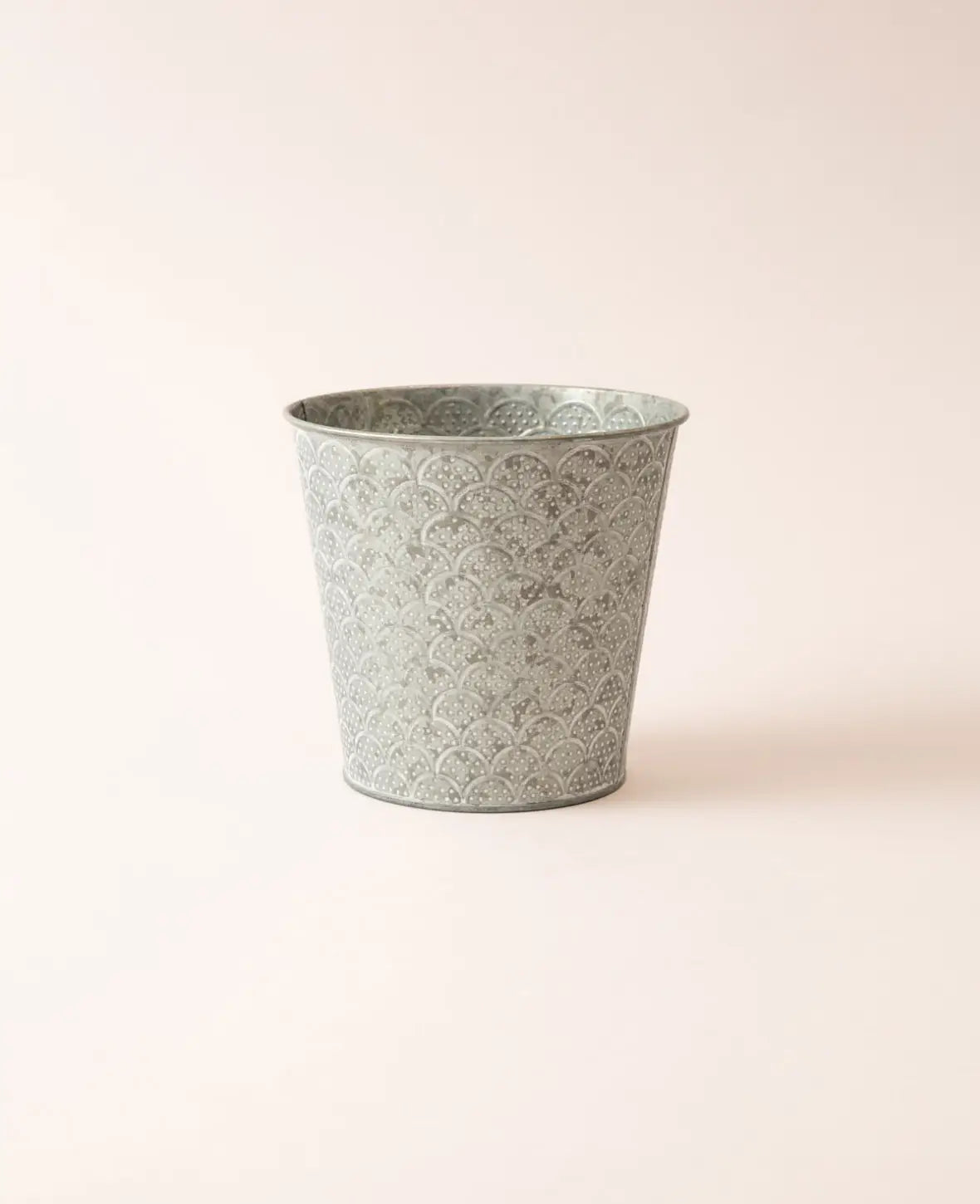 Blumentopf / Übertopf aus Blech mit Orient-Muster, Ø 16 x H 15 cm