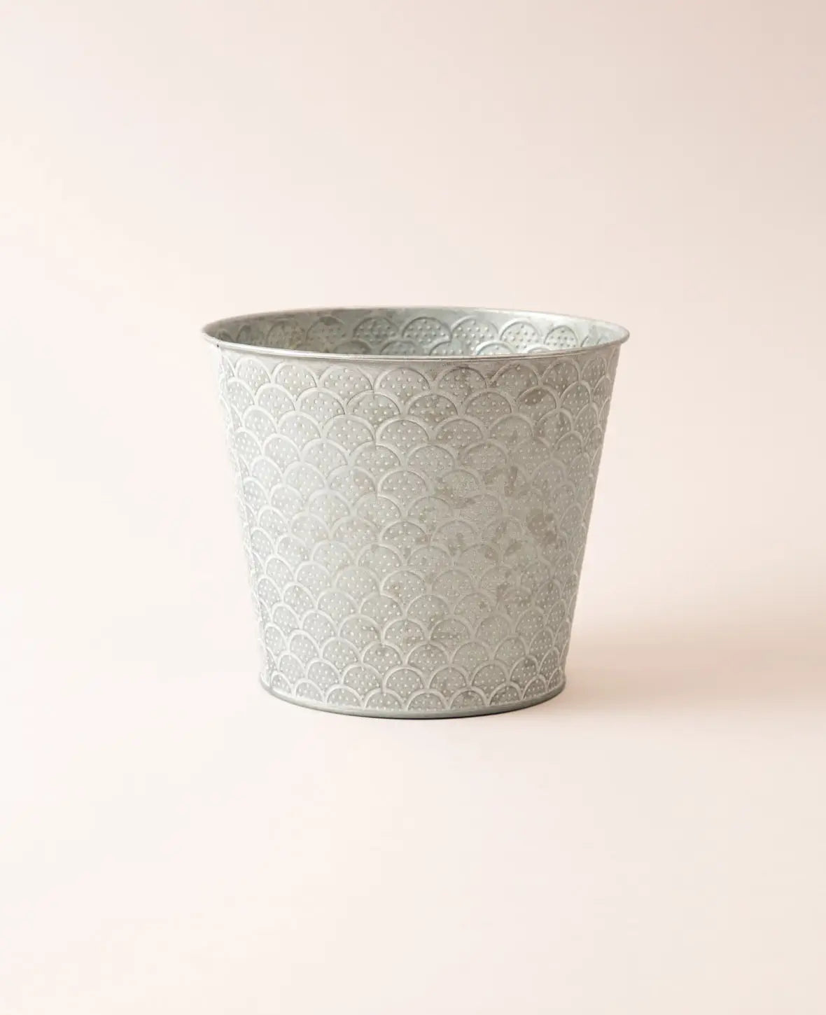 Blumentopf / Übertopf aus Blech mit Orient-Muster, Ø 20 x H 17 cm