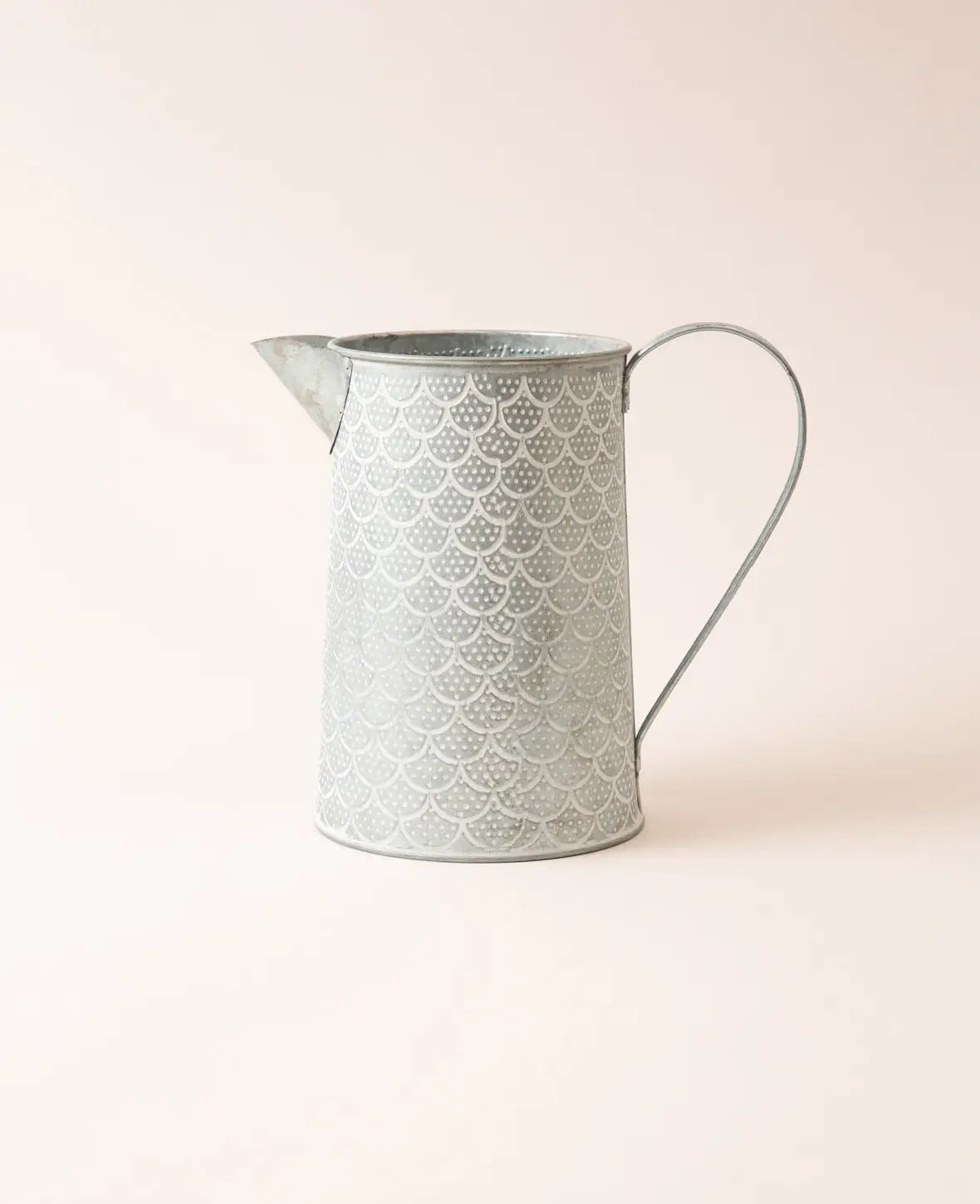 Sheet metal pitcher, Middle East, 12x14x21.5cm