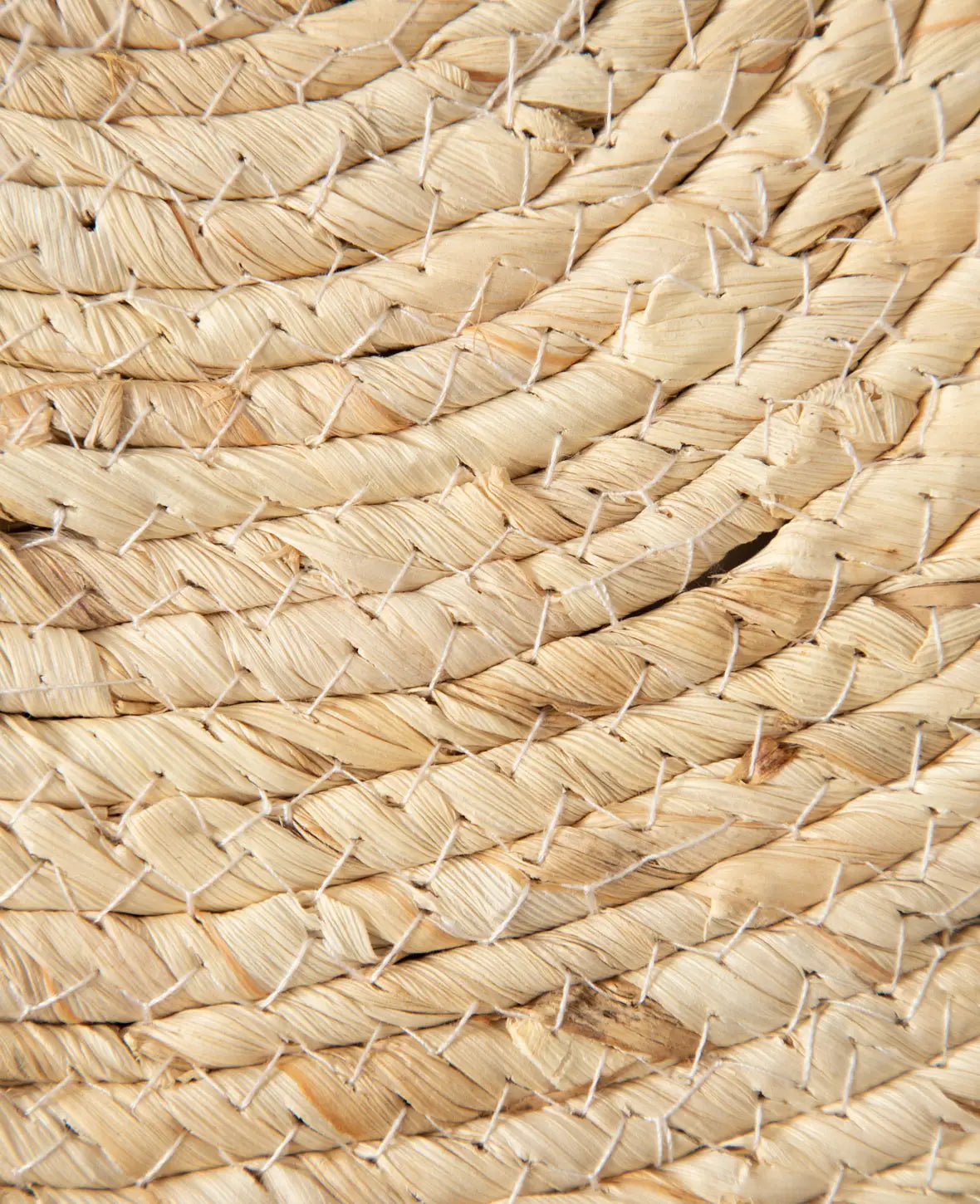 Set de table rond en fibres naturelles tressées