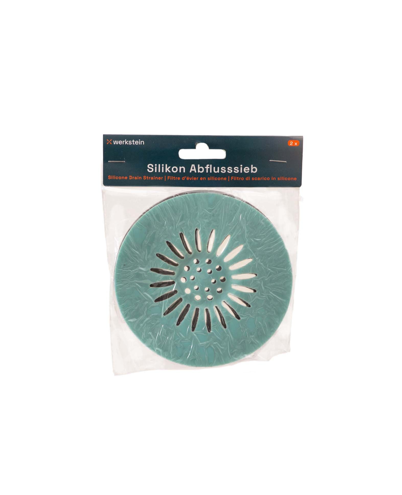 Abflusssieb, Schwarz/Blau, 2Stk.