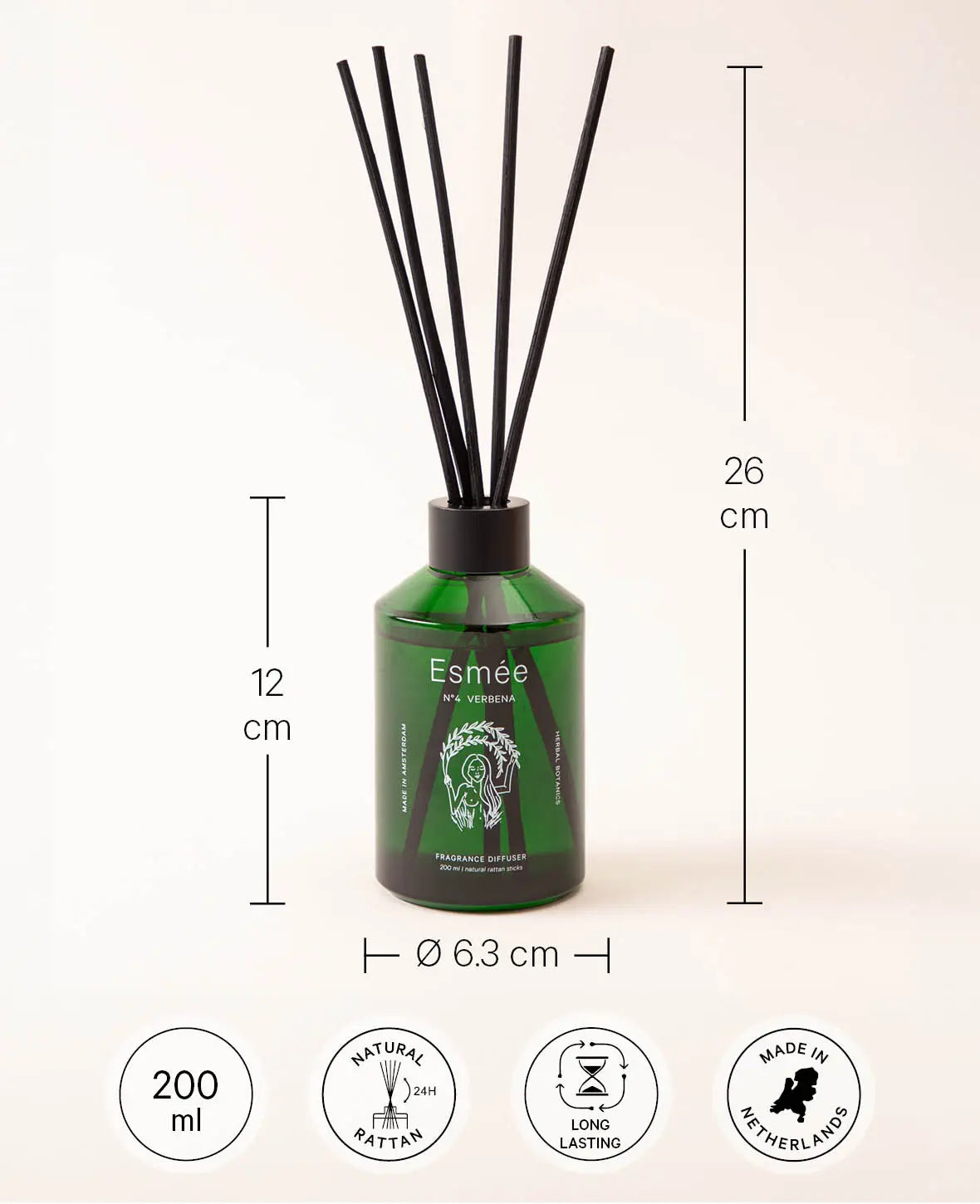 DIFFUSEUR VERVEINE N°4, 200ML