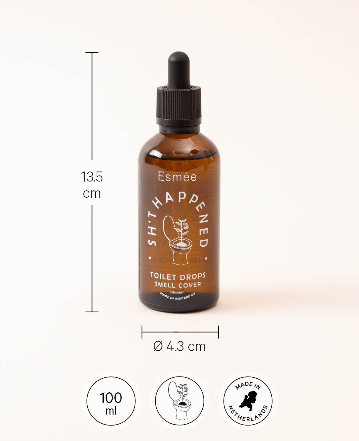 *SHIT HAPPENED GOUTTES POUR TOILETTES, 100ML