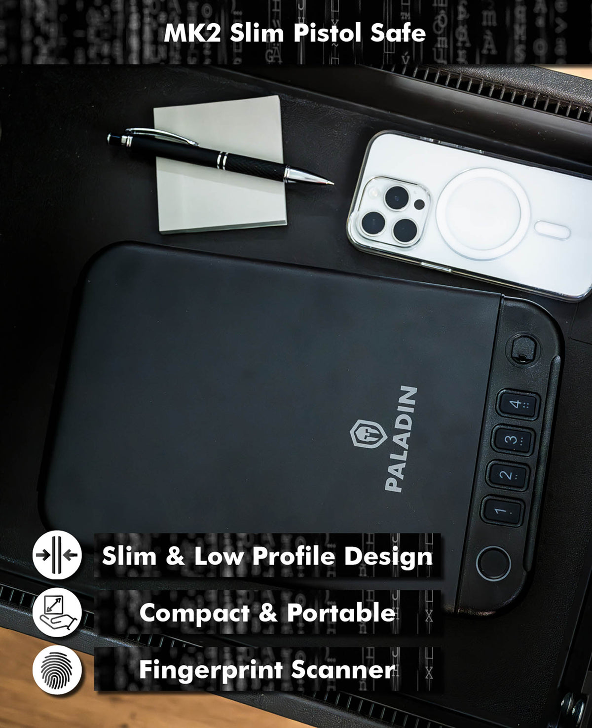 PALADIN MK2 SLIM PISTOL SAFE