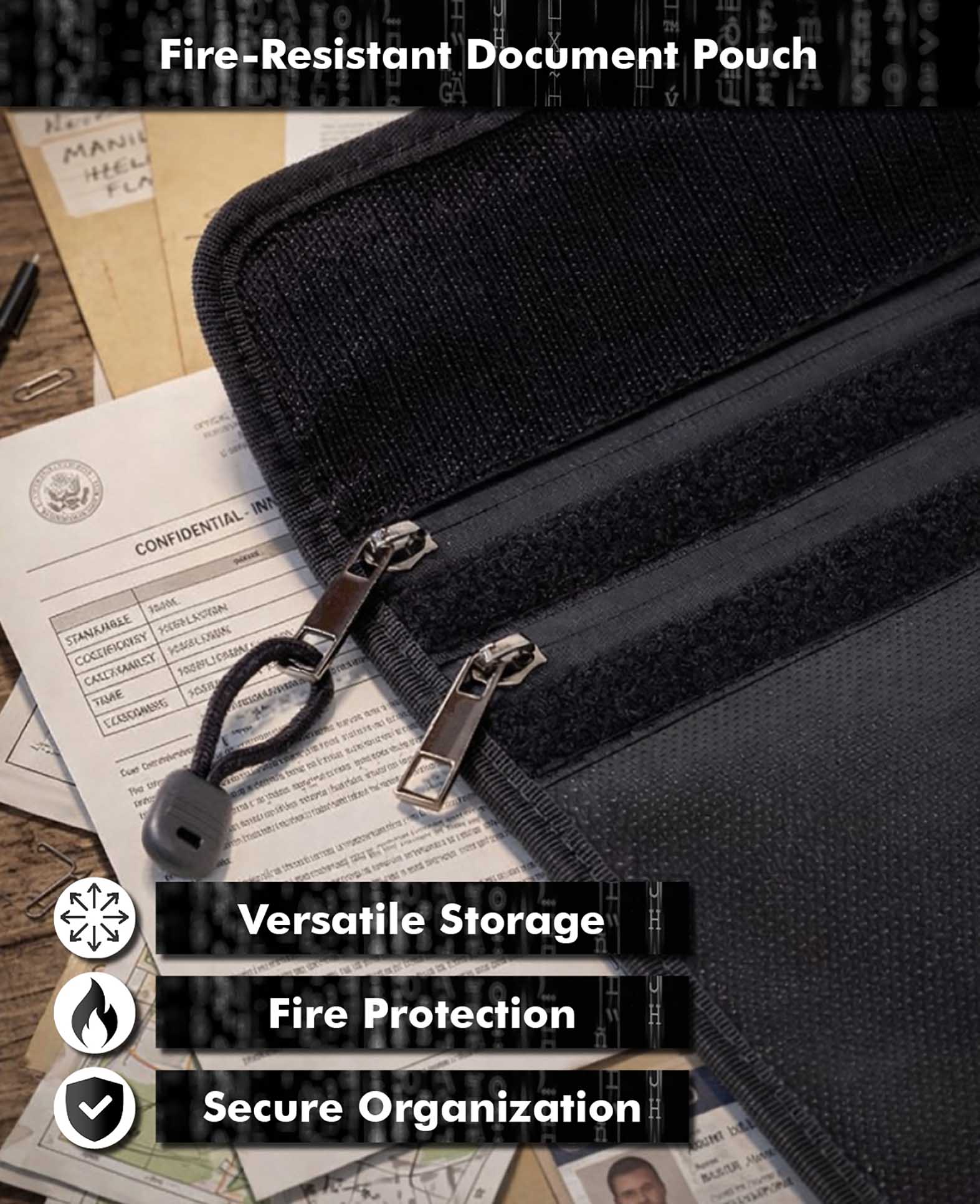 PALADIN FIREPROOF DOCUMENT BAG