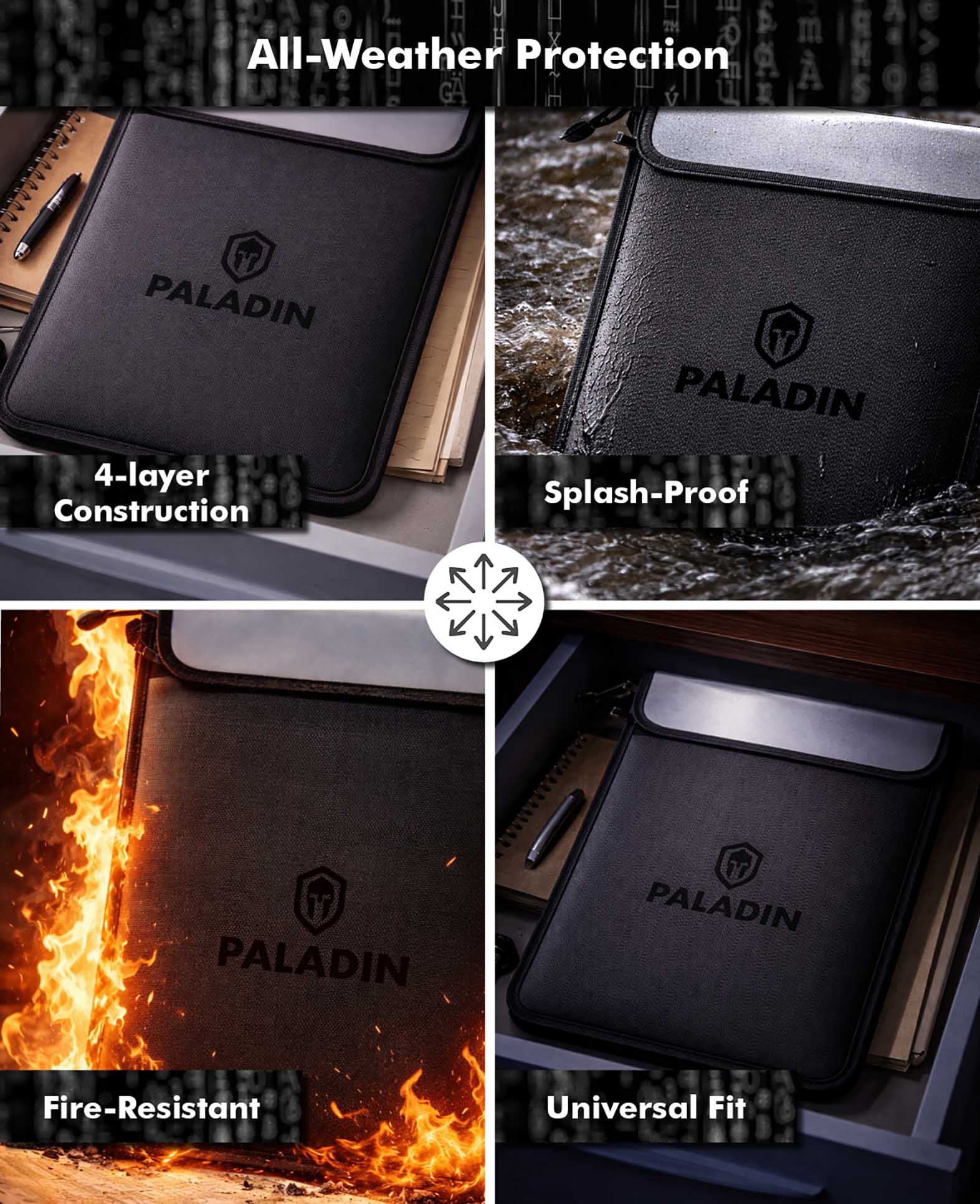 POCHETTE POUR DOCUMENTS IGNIFUGÉE PALADIN