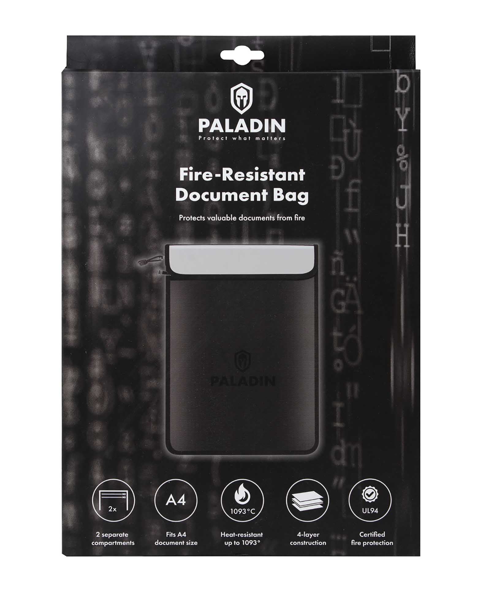 POCHETTE POUR DOCUMENTS IGNIFUGÉE PALADIN