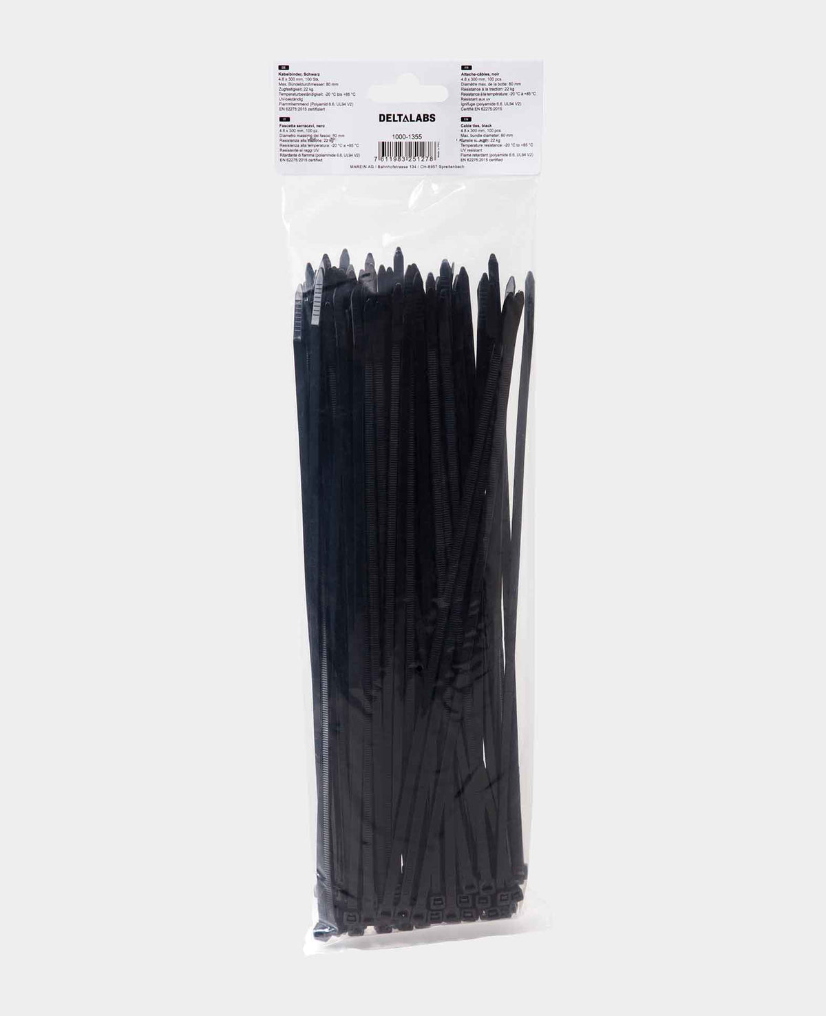 Cable Ties 4.8 x 300mm, 100pcs