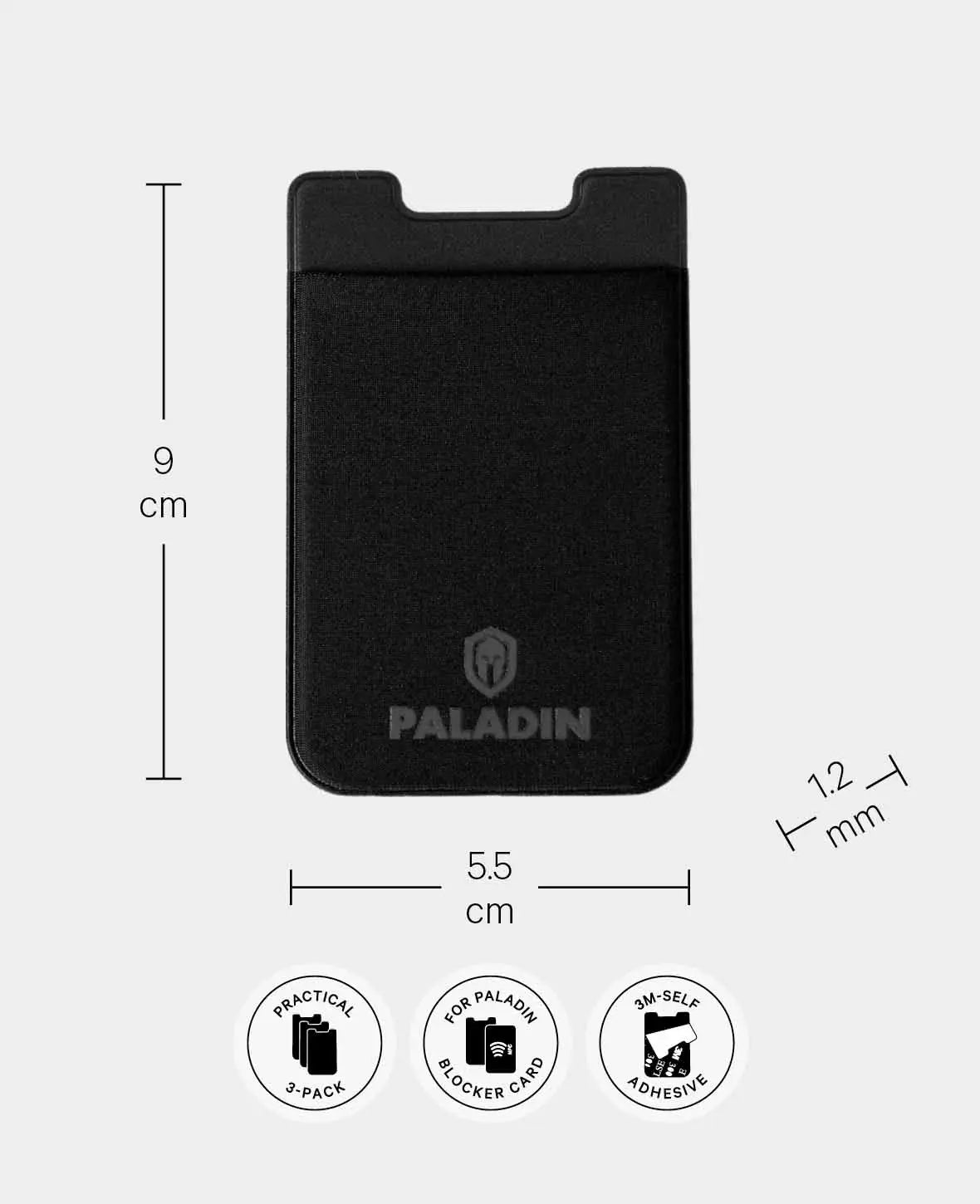 Paladin Card Sleeves, 3 pieces