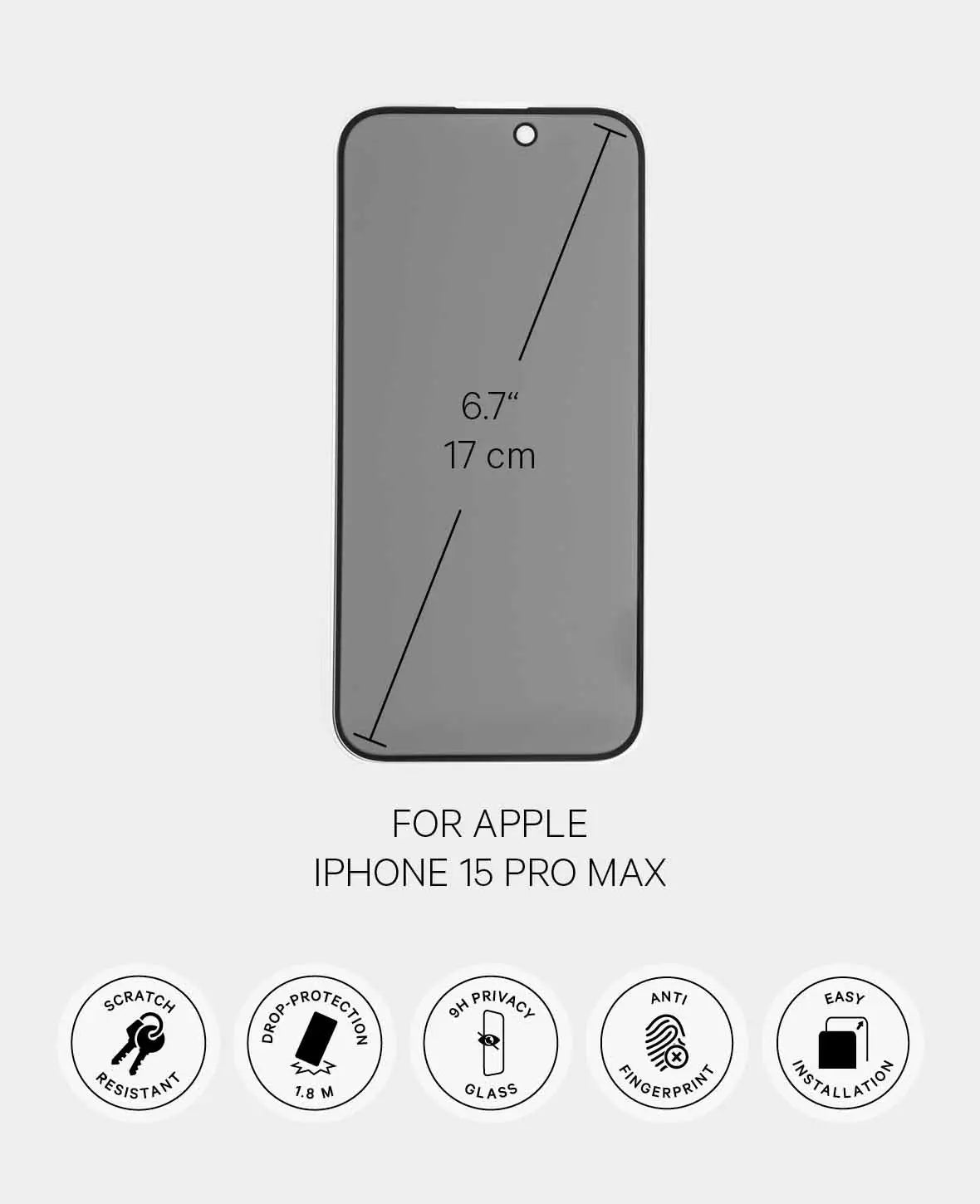 Paladin Screen Protector iPhone 15 Pro Max