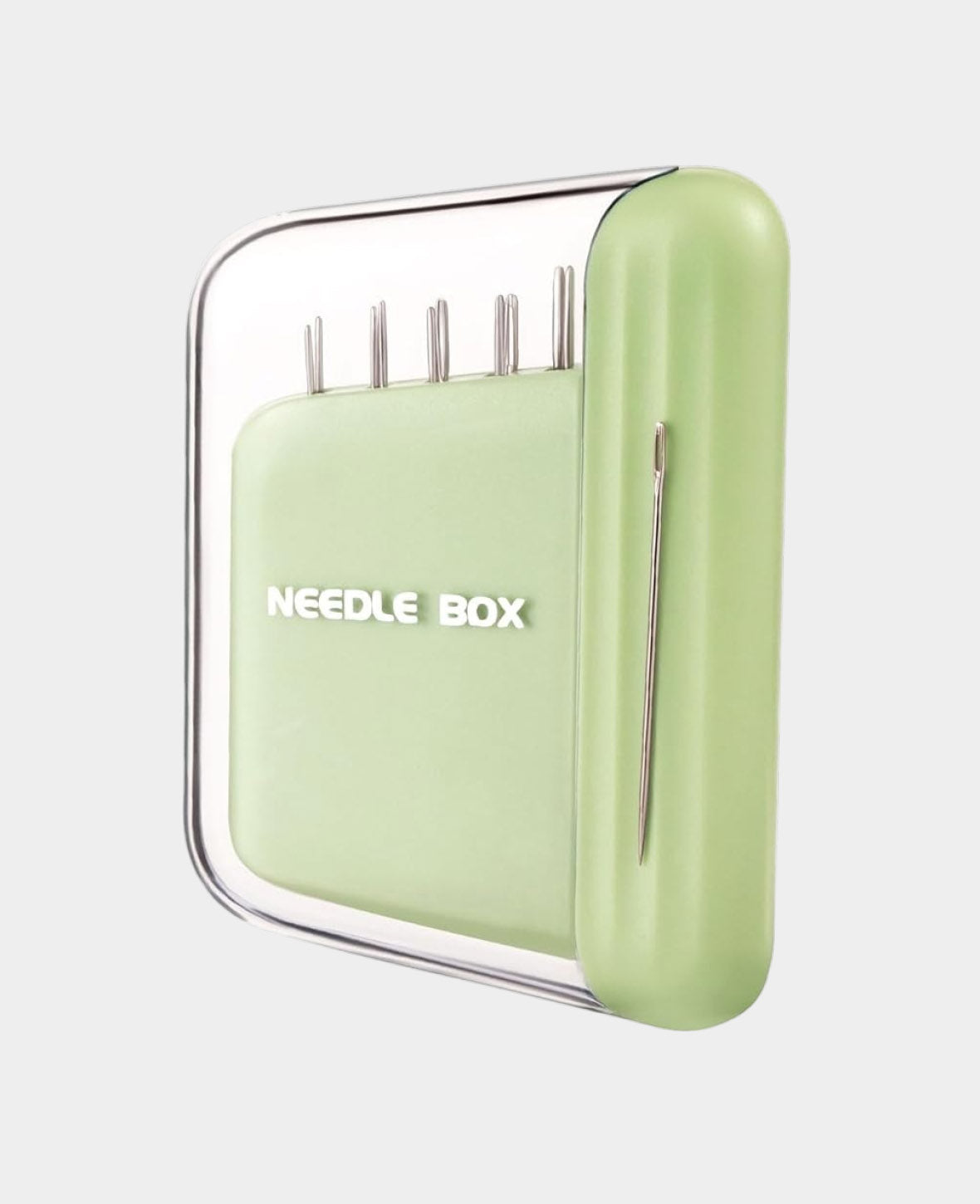 Boîte à aiguilles magnétique, vert clair