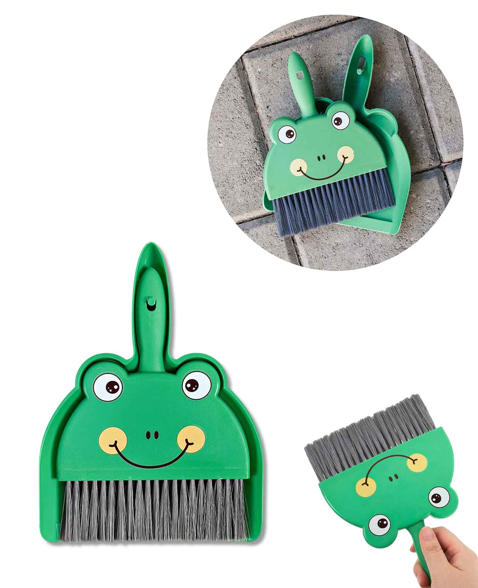 Children's Dustpan Frog