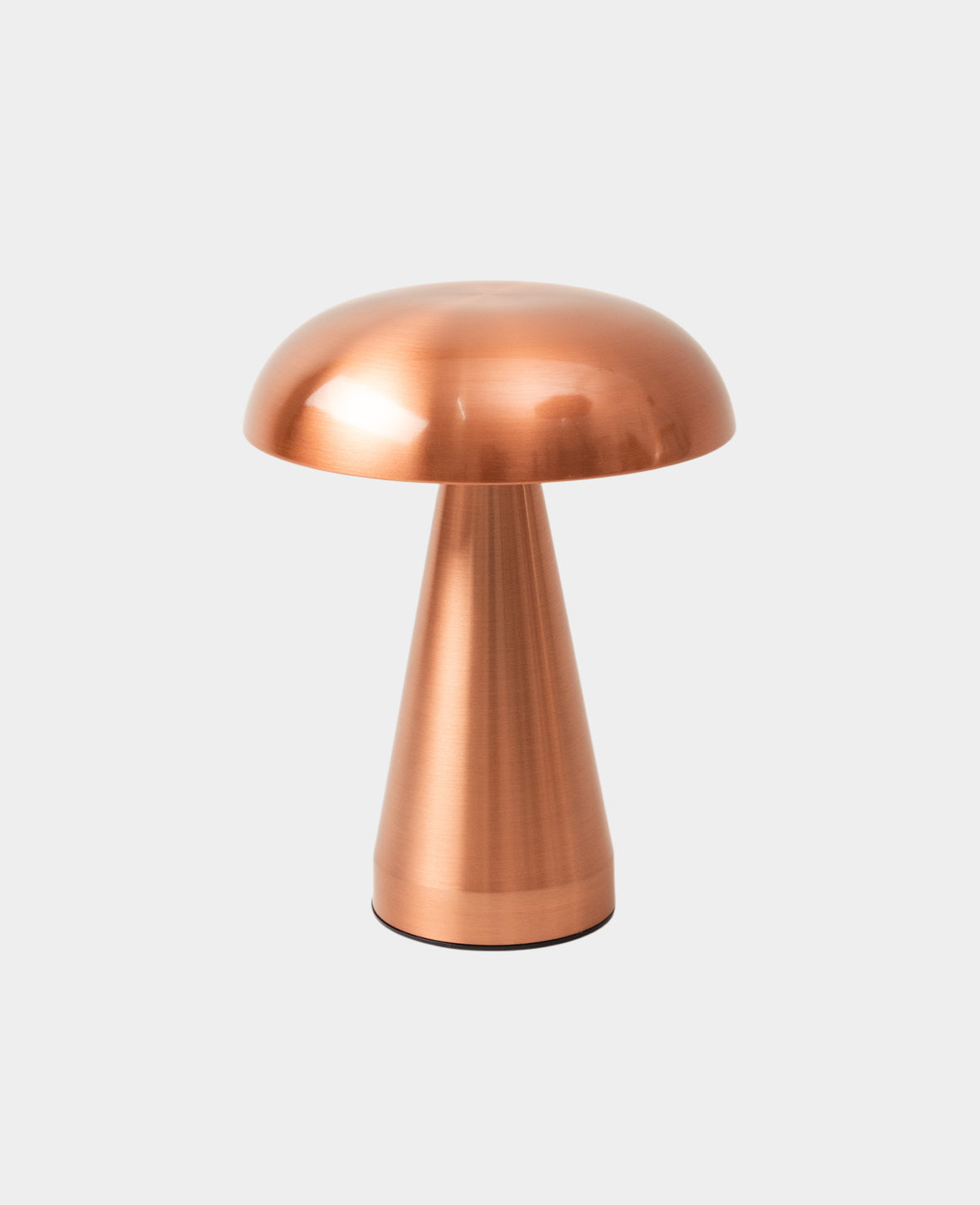 Bronze Mushroom LED Lamp, USB Rechargeable
