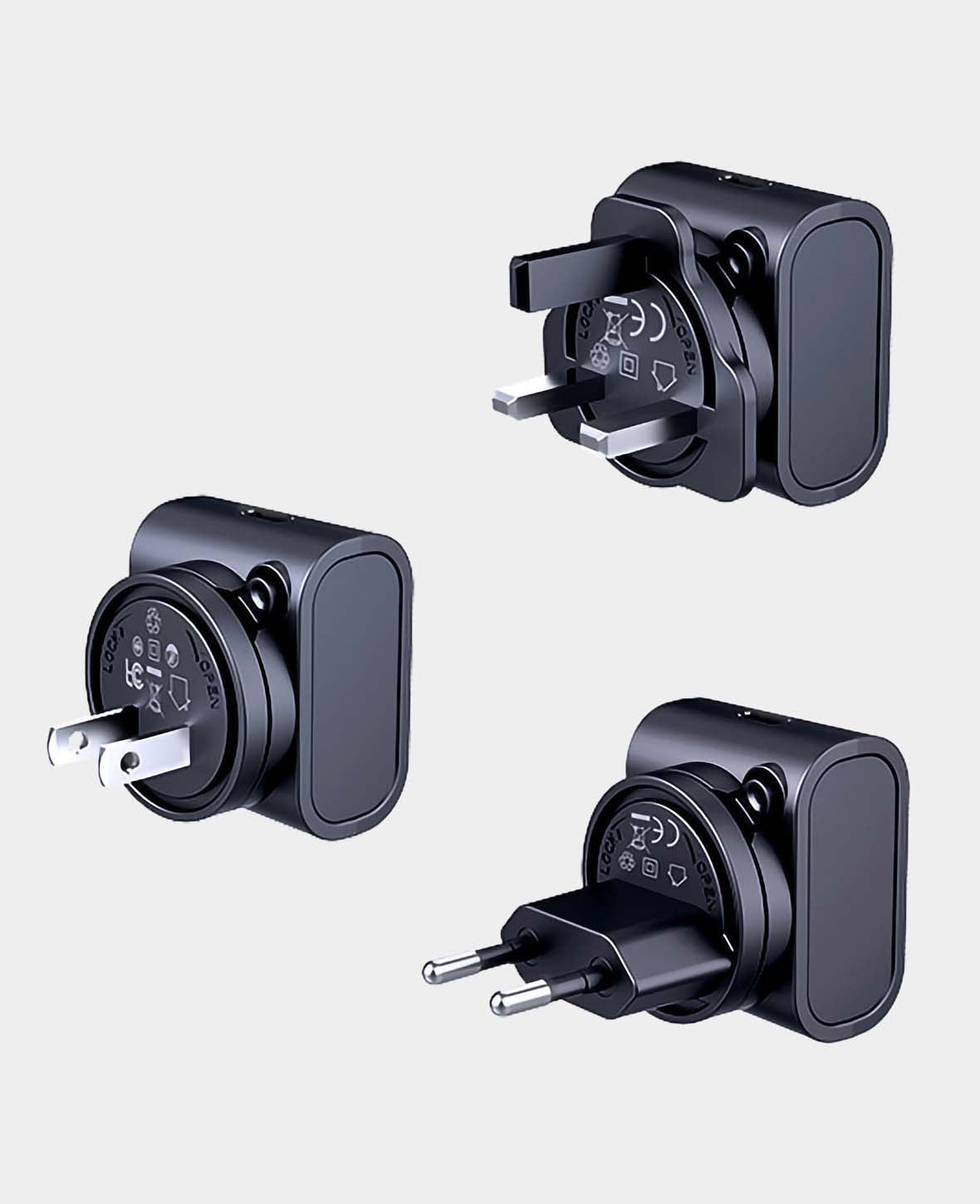 REMAX, Charger Set, 30W, GaN EU+US+UK