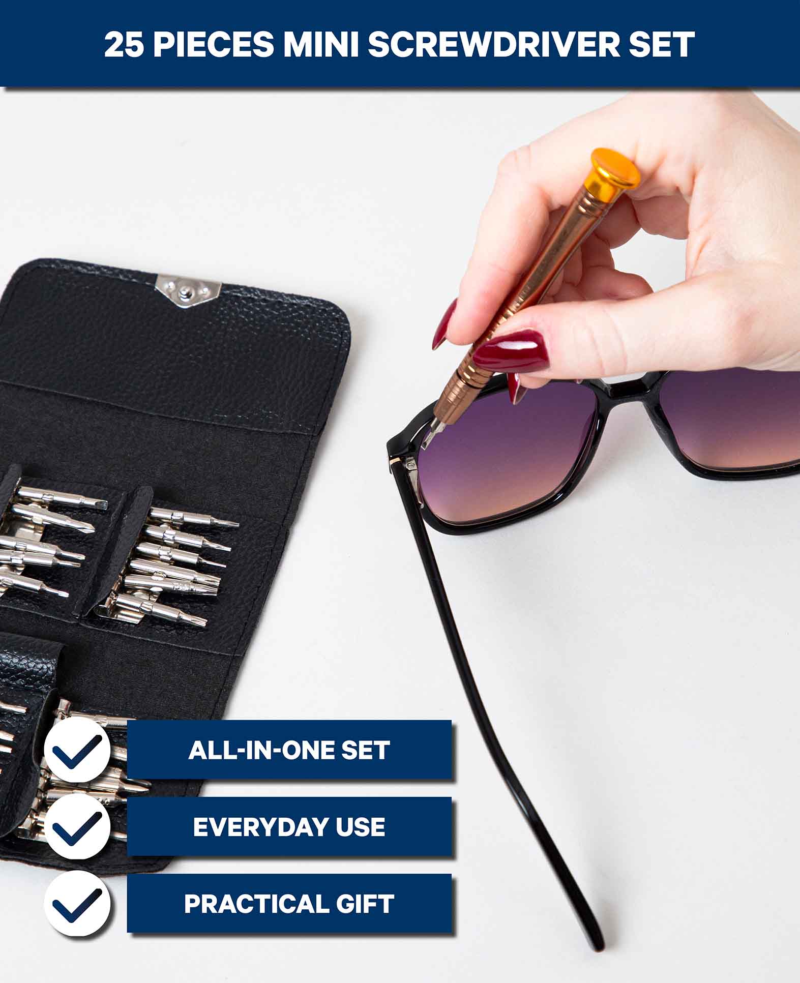 Mini Schraubendreher Set, 24 Aufsätze