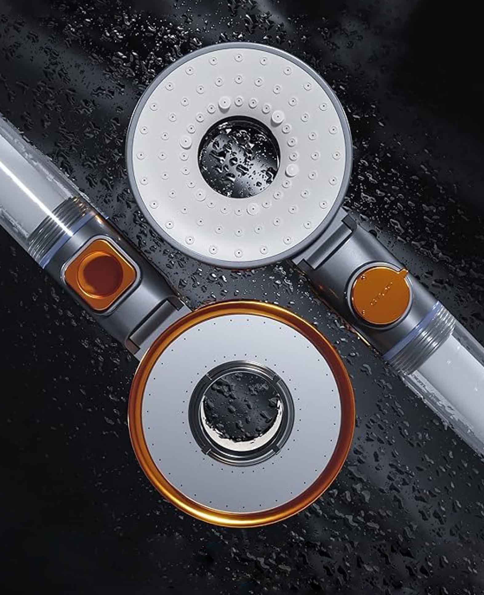 Pommeau de douche Power avec filtre et 1 filtre supplémentaire, argent, 9 x 26 cm
