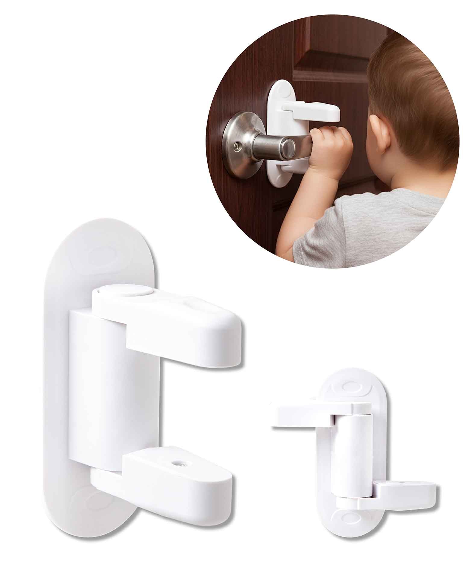 Child Door Handle Lock, White