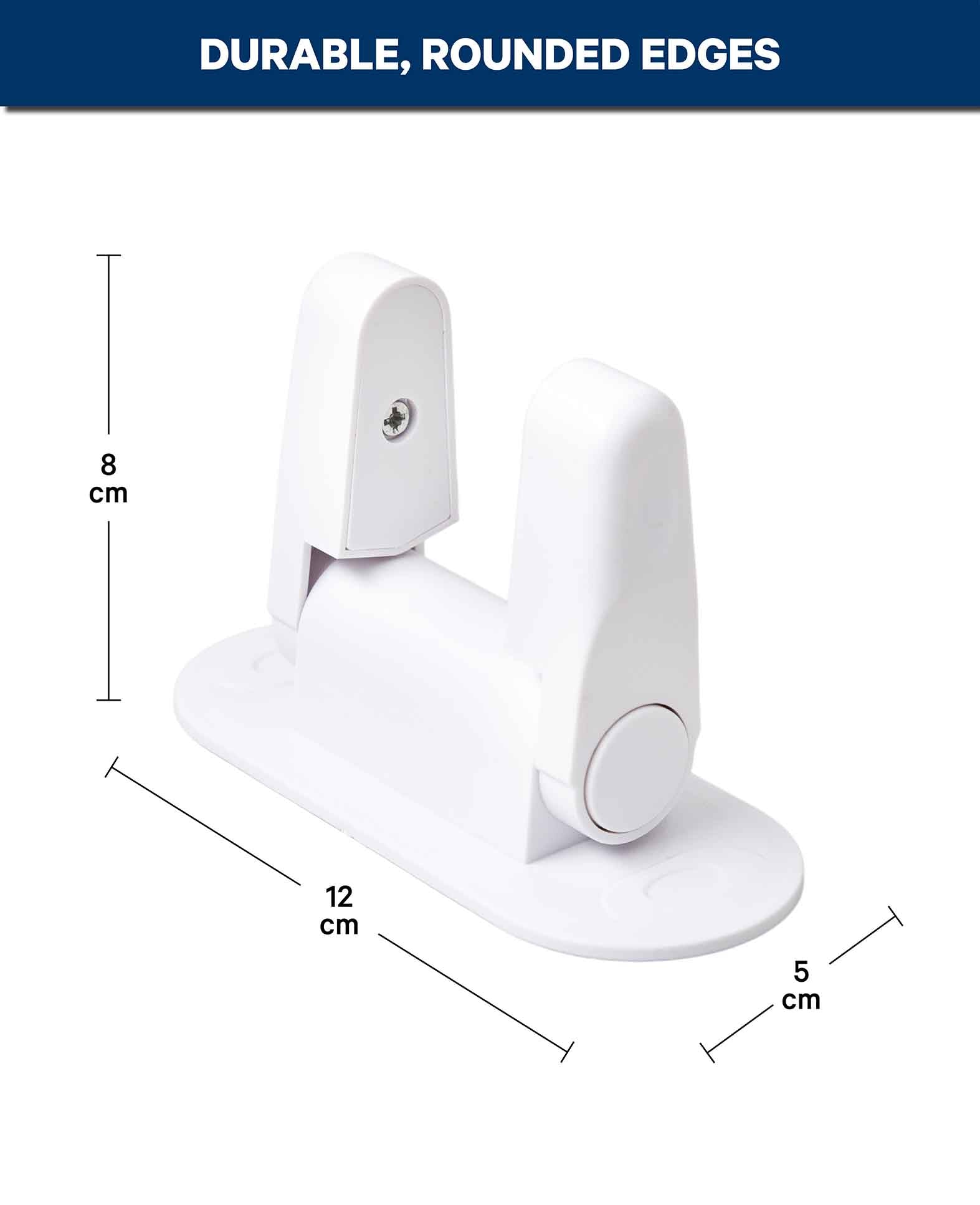 Sécurité de poignée de porte pour enfants, blanche