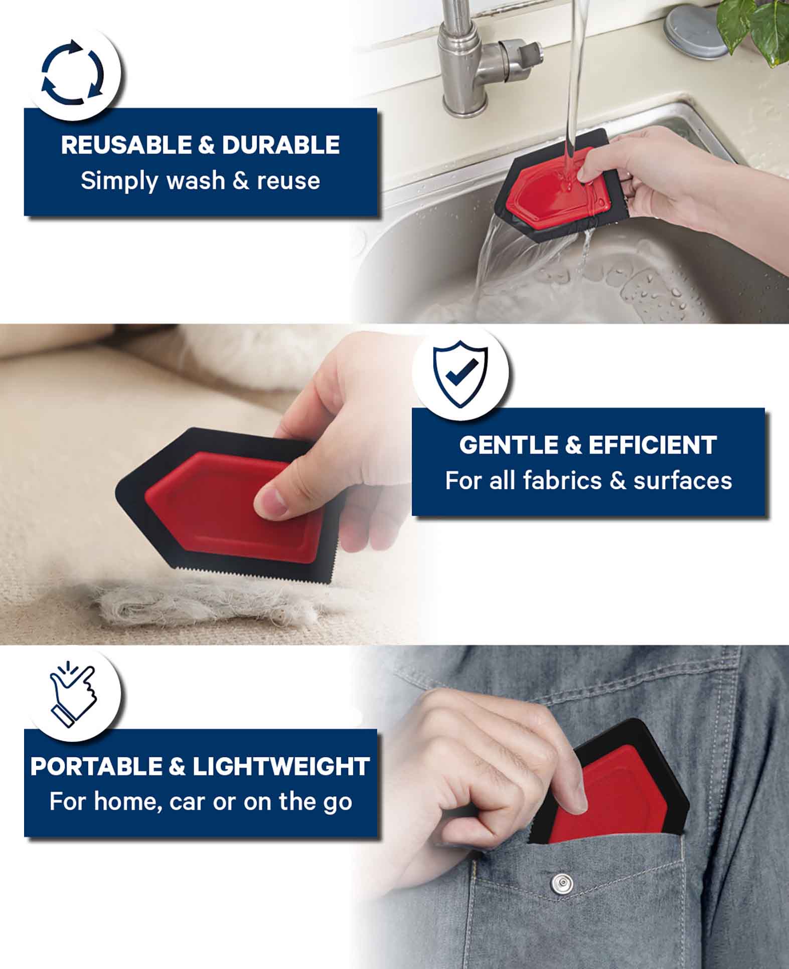 Pet Hair Eraser-Pet Hair Remover for Textiles