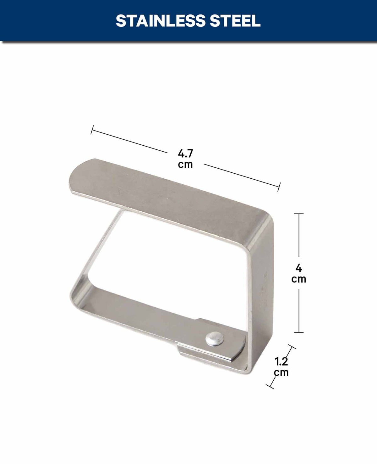 Tischtuchhalter, Silber, 4 Stk.