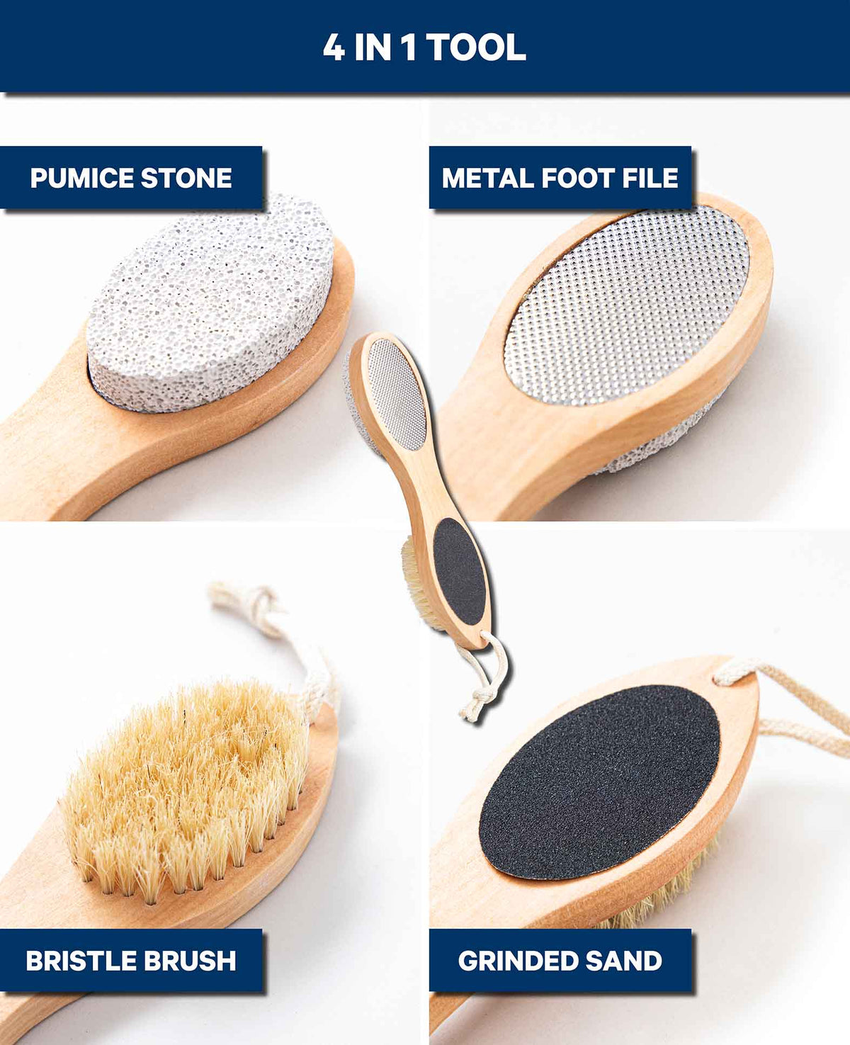 Brosse pédicure corne 4 en 1