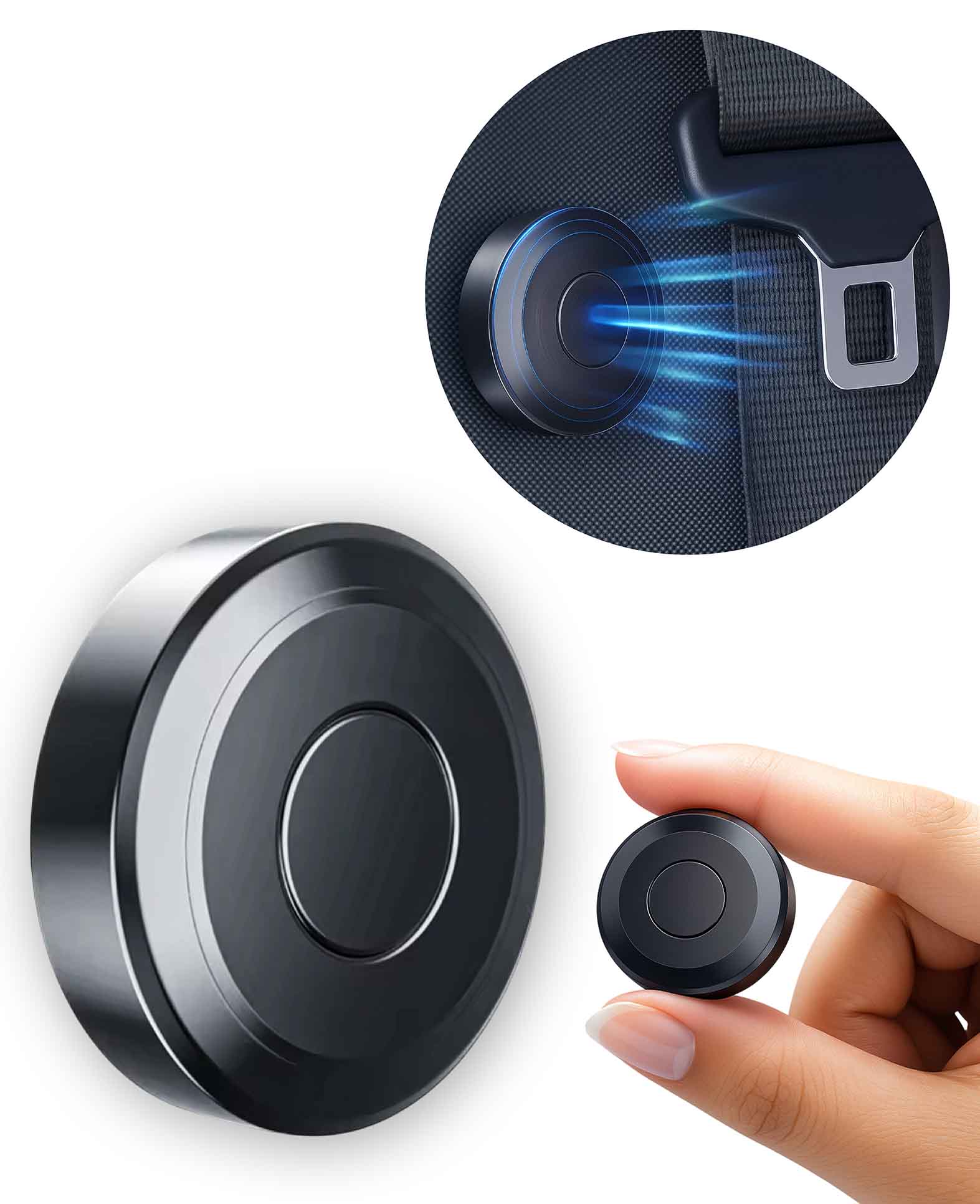 Support de ceinture magnétique – Siège auto noir