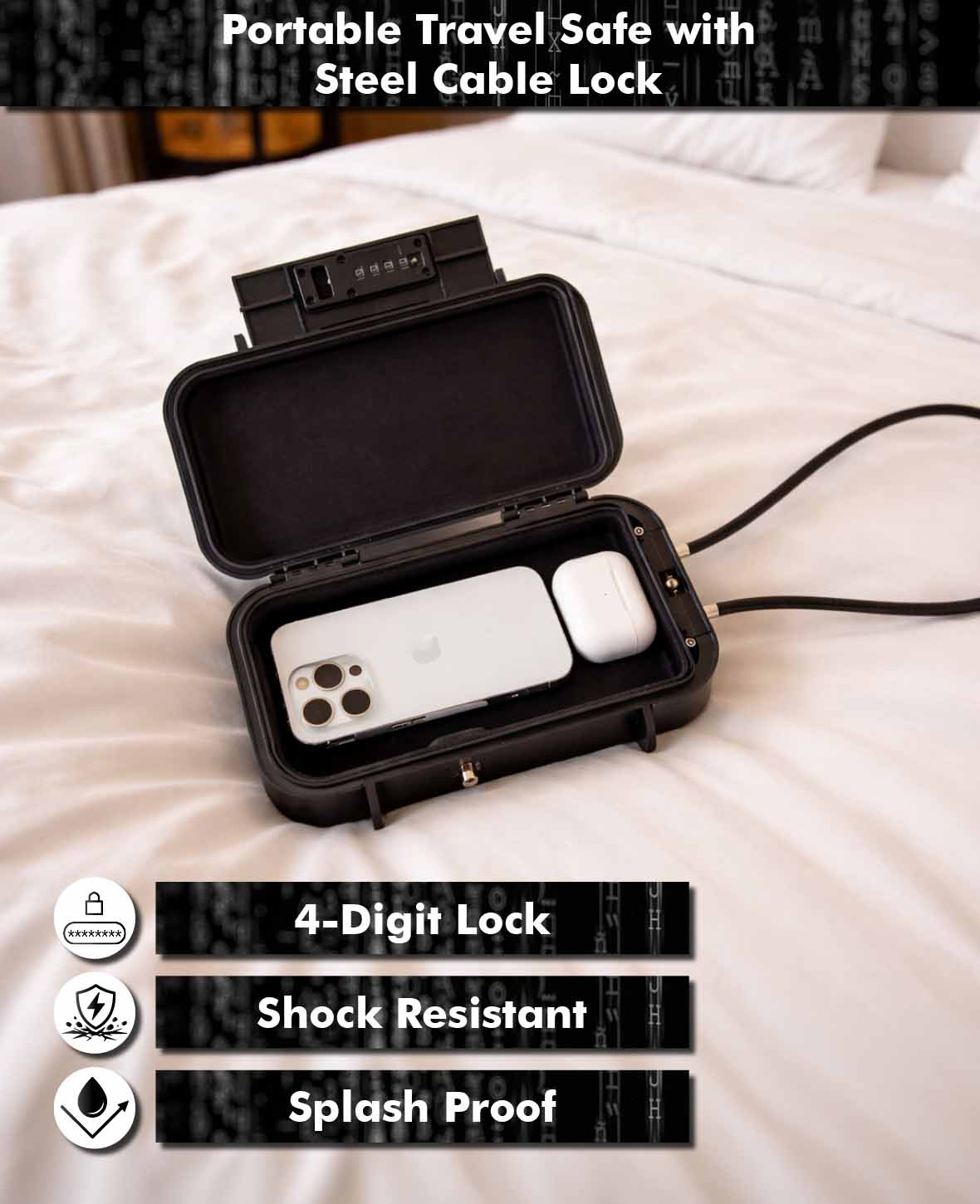 Paladin Portable Mini Safe with Combination Lock