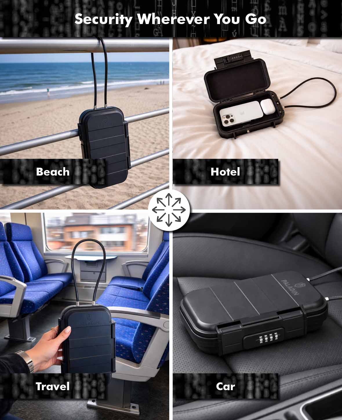 Paladin Portable Mini Safe with Combination Lock