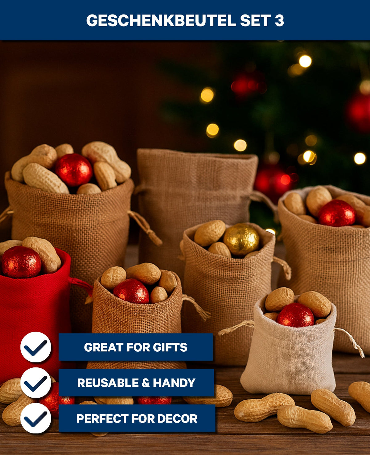 Gift Bag Set 3, 7 pcs.