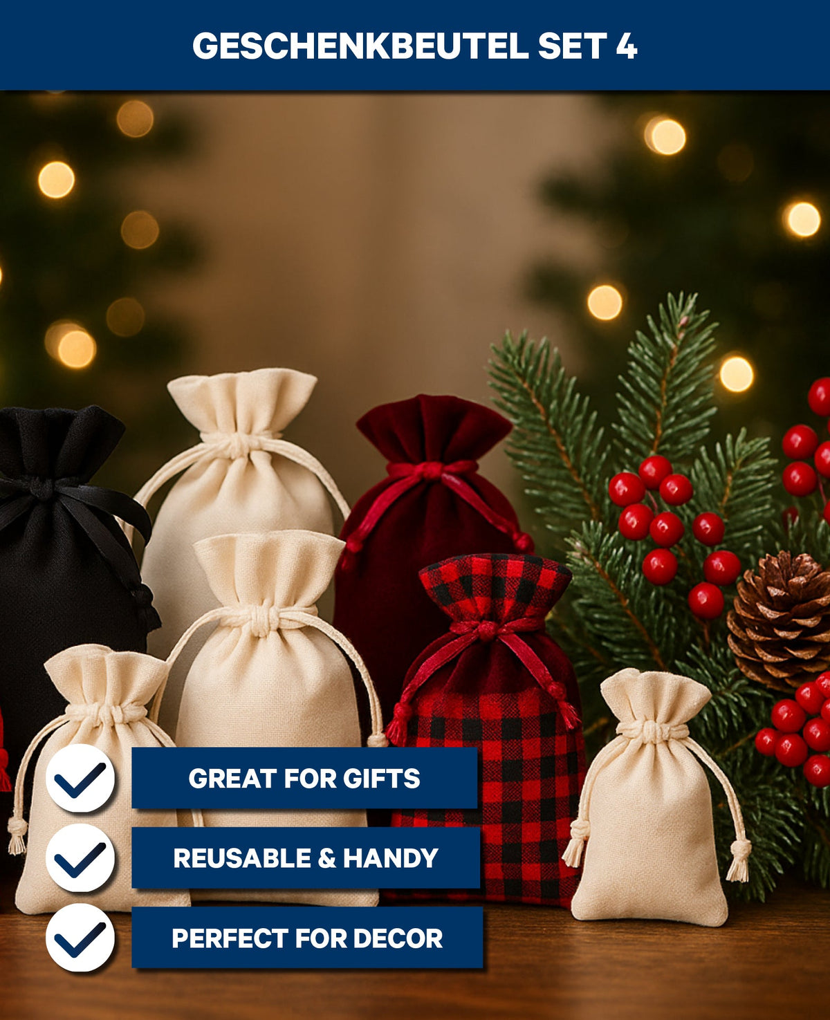 Gift Bag Set 4, 9 pcs.