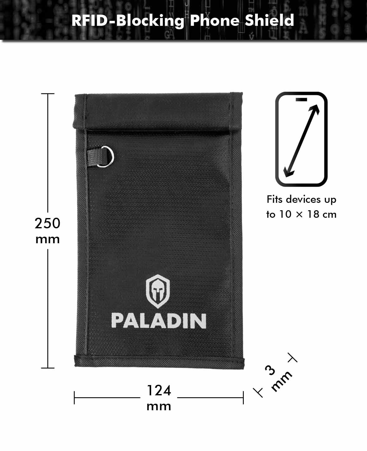 Paladin Phone Shield RFID Blocking Bag