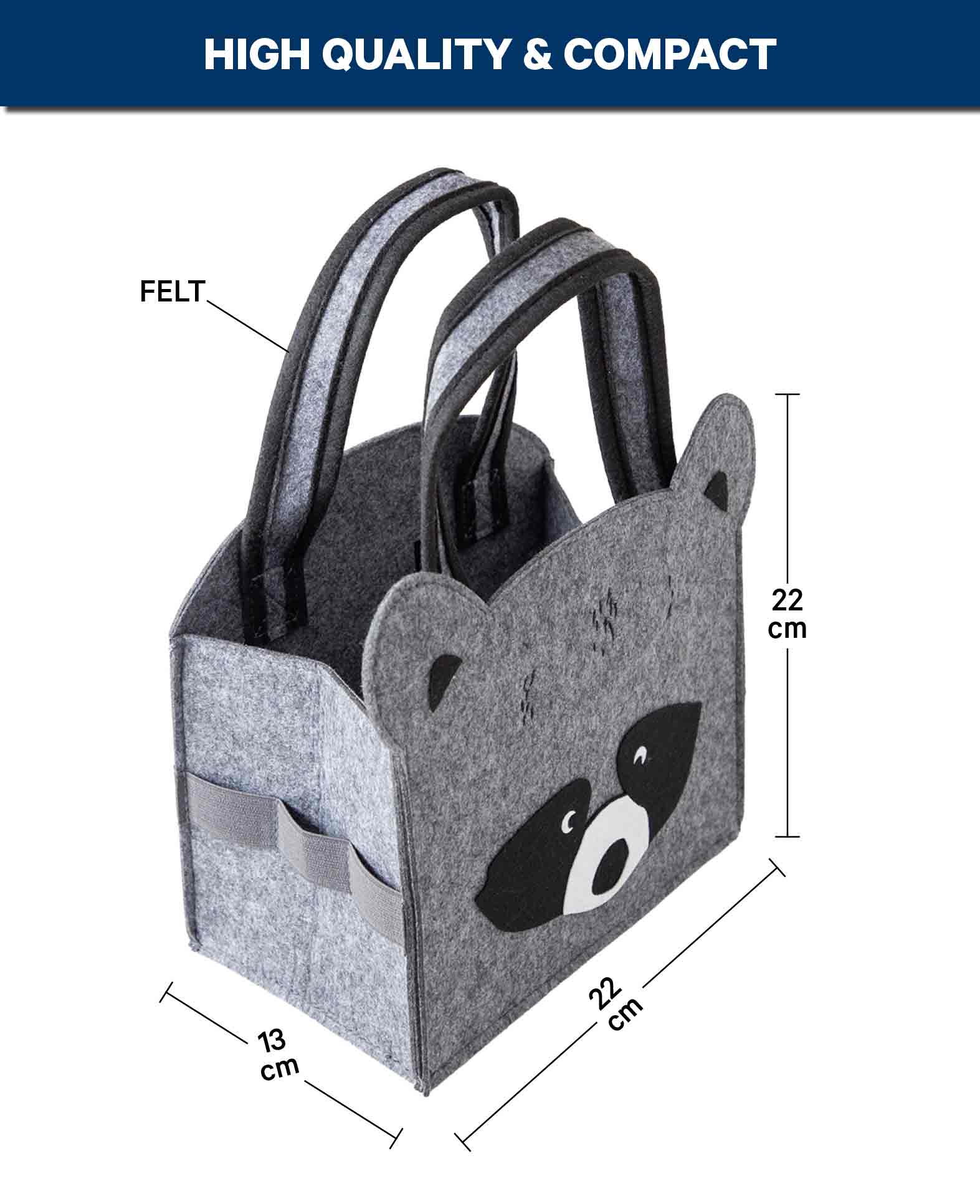 Toniebox Bag Raccoon Felt Grey