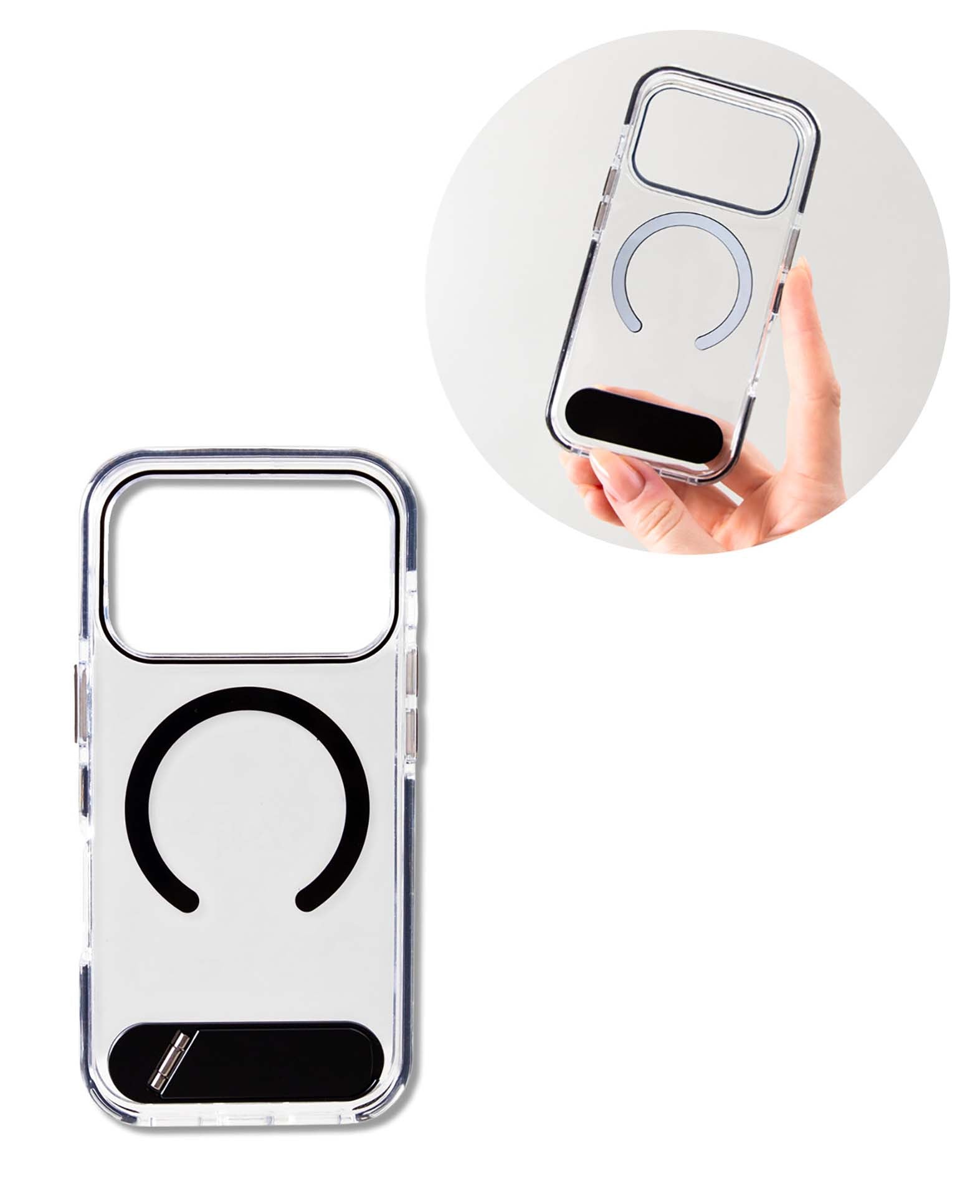 Coque iPhone 17 Pro Transparente/Noire