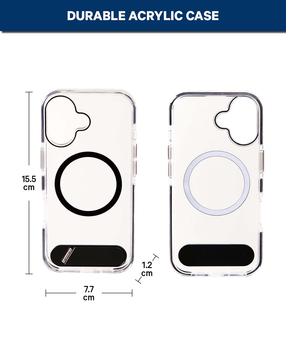 Coque iPhone 17 transparente/noire