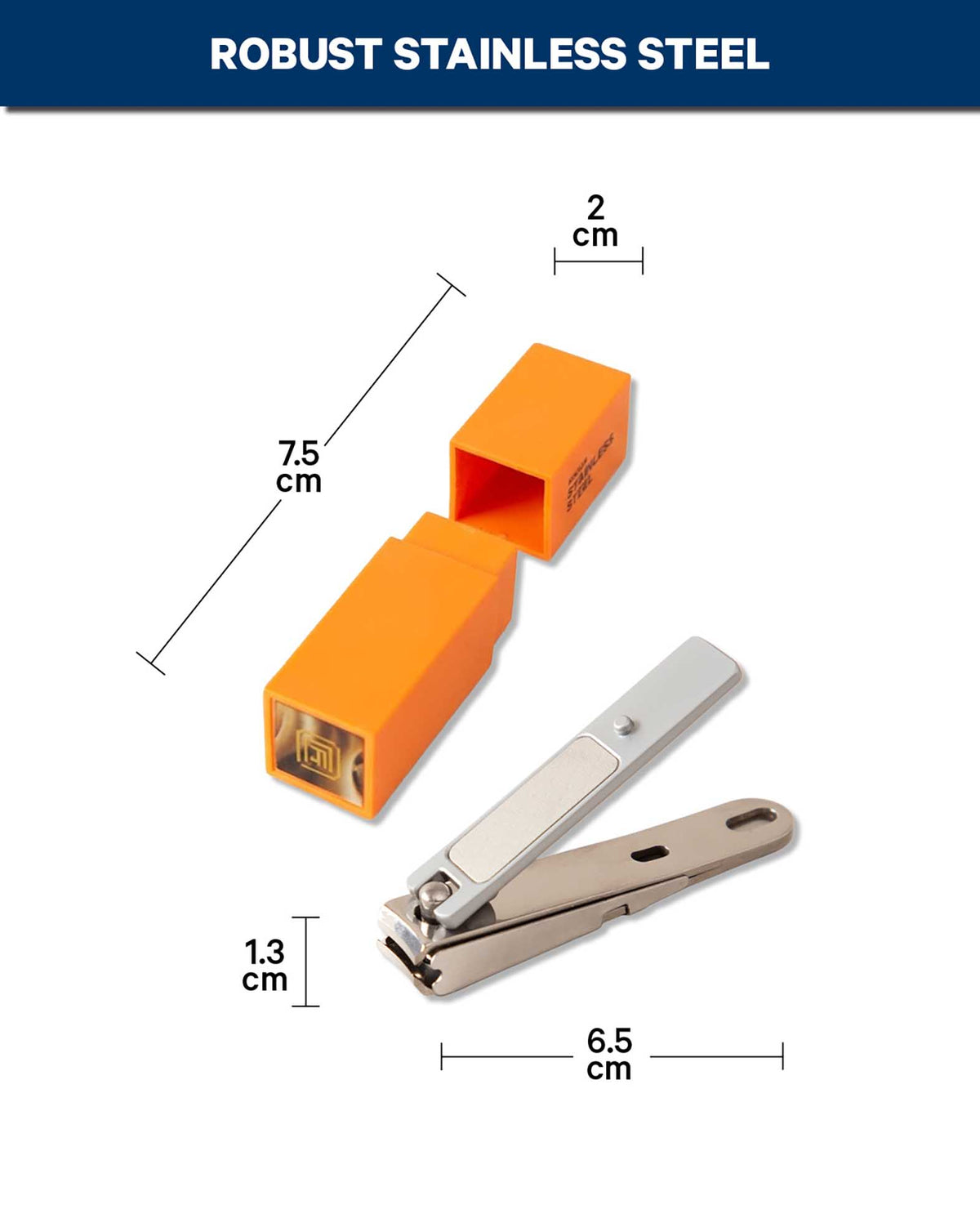Nail Clipper Premium Stainless Steel – 6.5 cm Silver